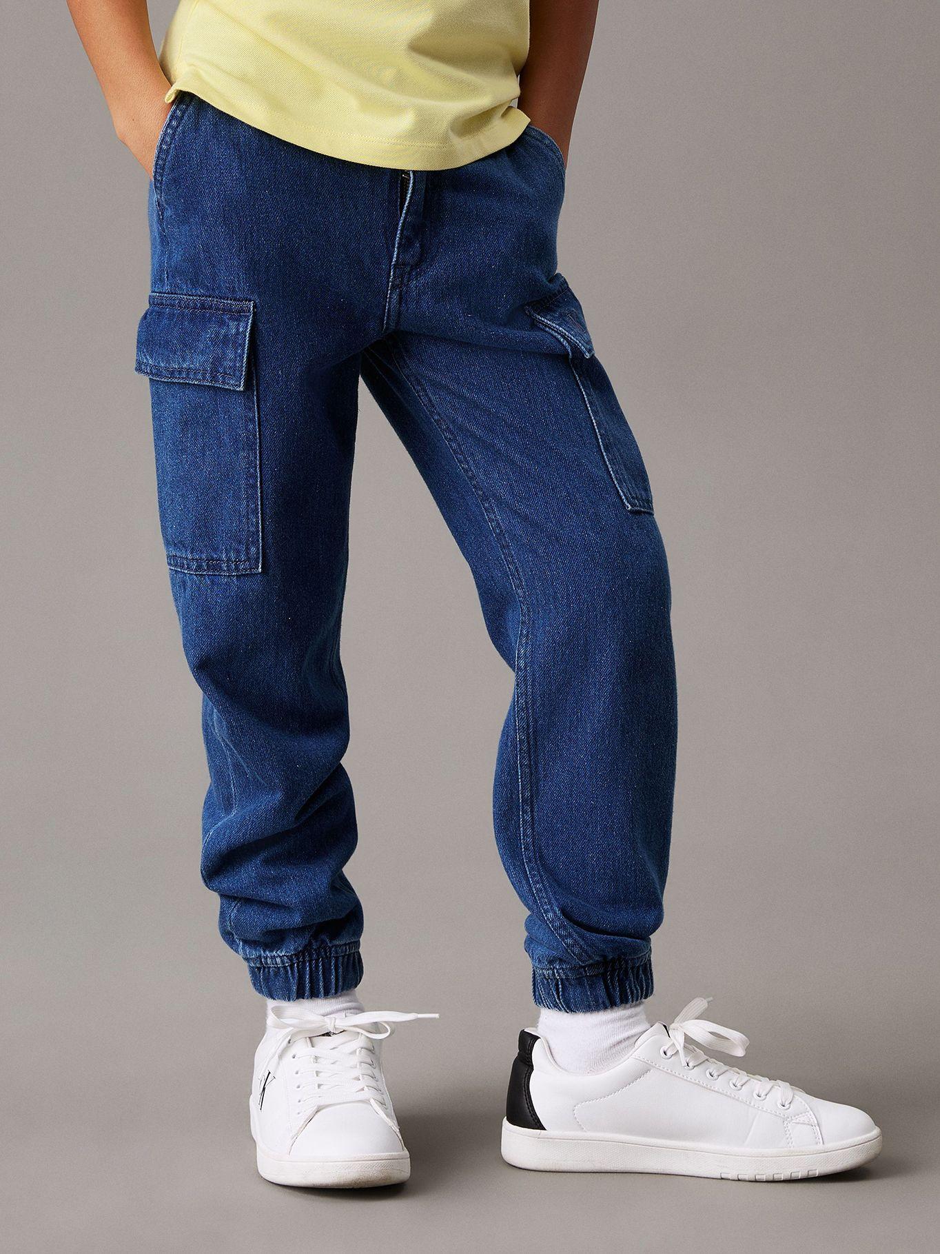 Jeans Niño Estilo Cargo Azul Calvin Klein-2
