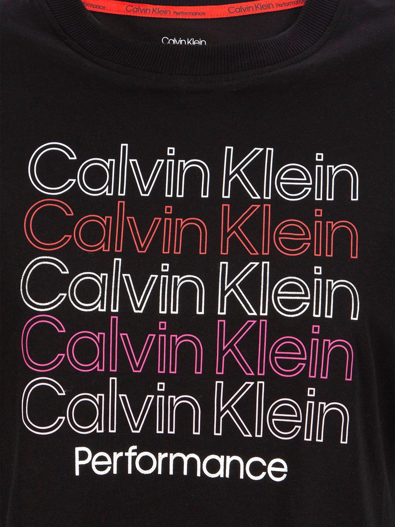 Polera Logo Crop Negro Calvin Klein-3