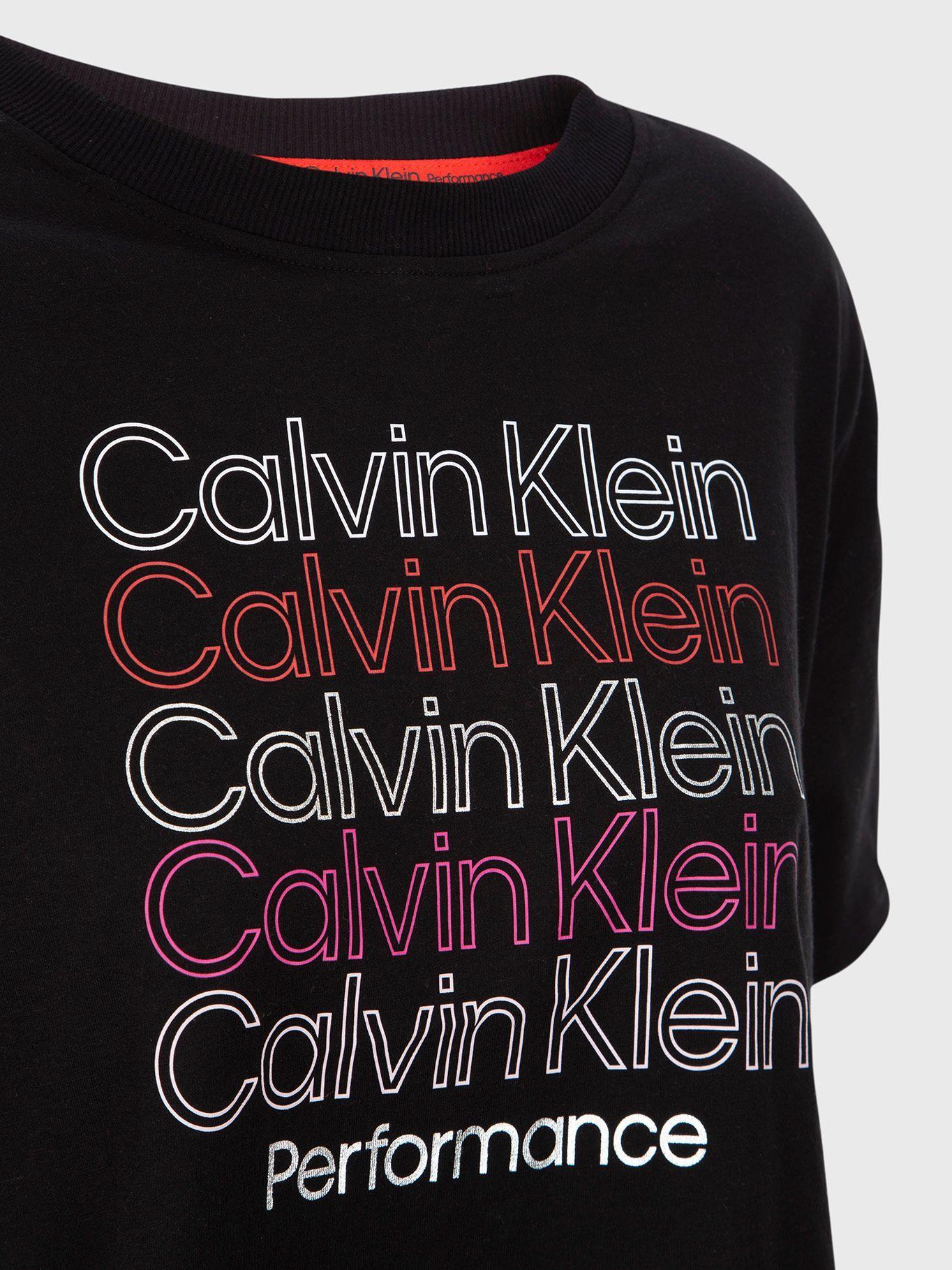 Polera Logo Crop Negro Calvin Klein-2