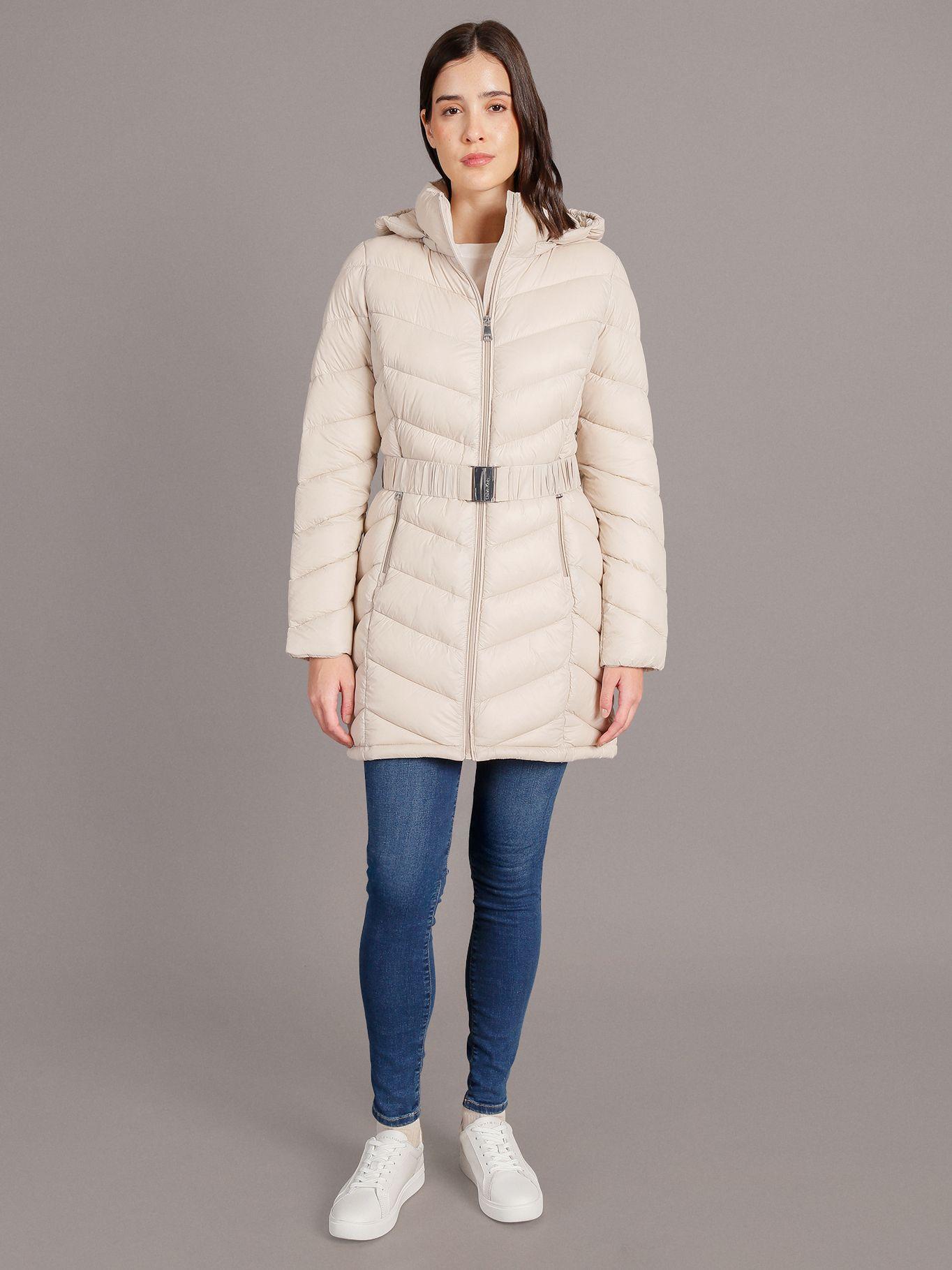 Parka Long Coat Beige Calvin Klein-1