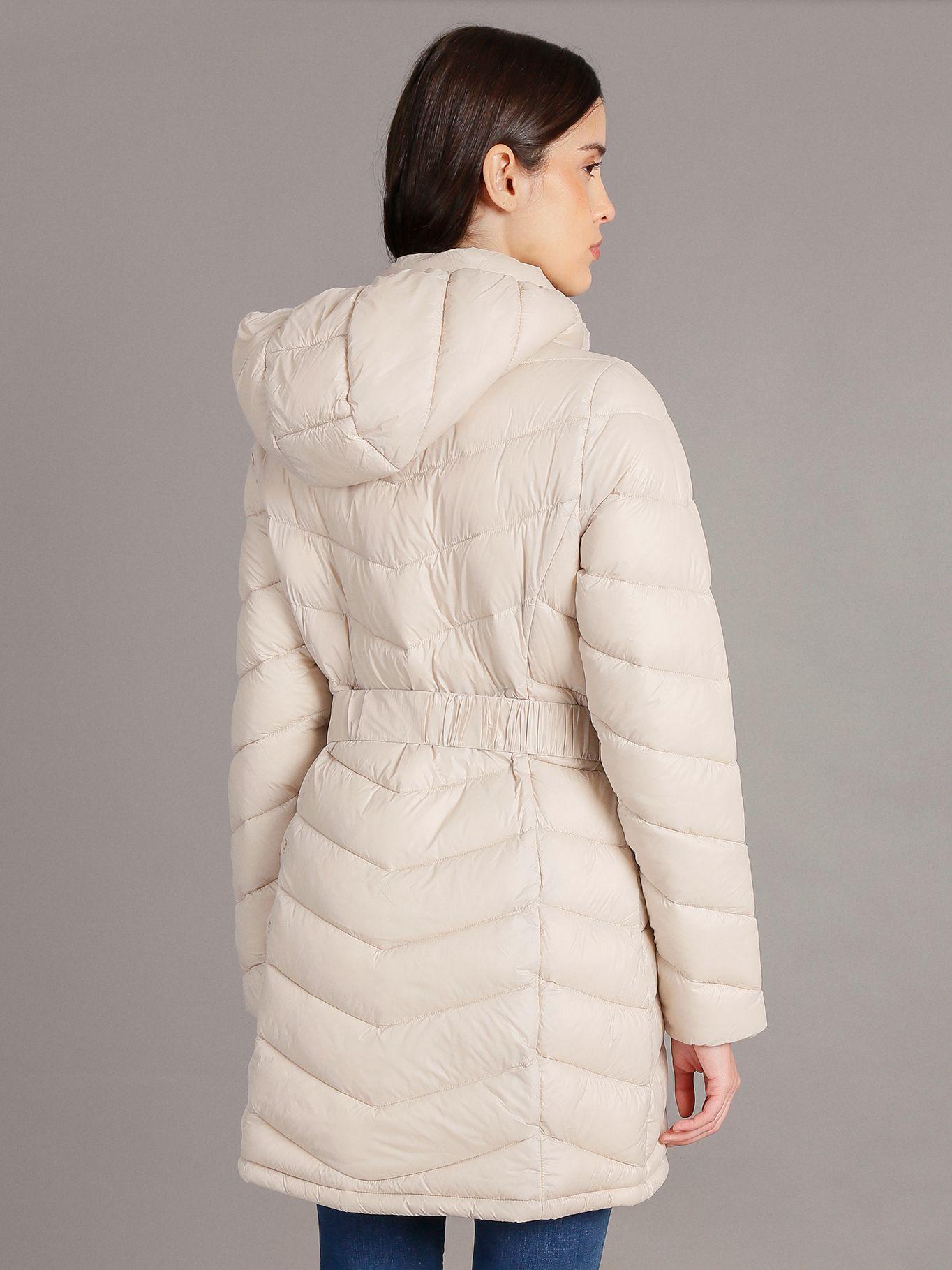 Parka Long Coat Beige Calvin Klein-3