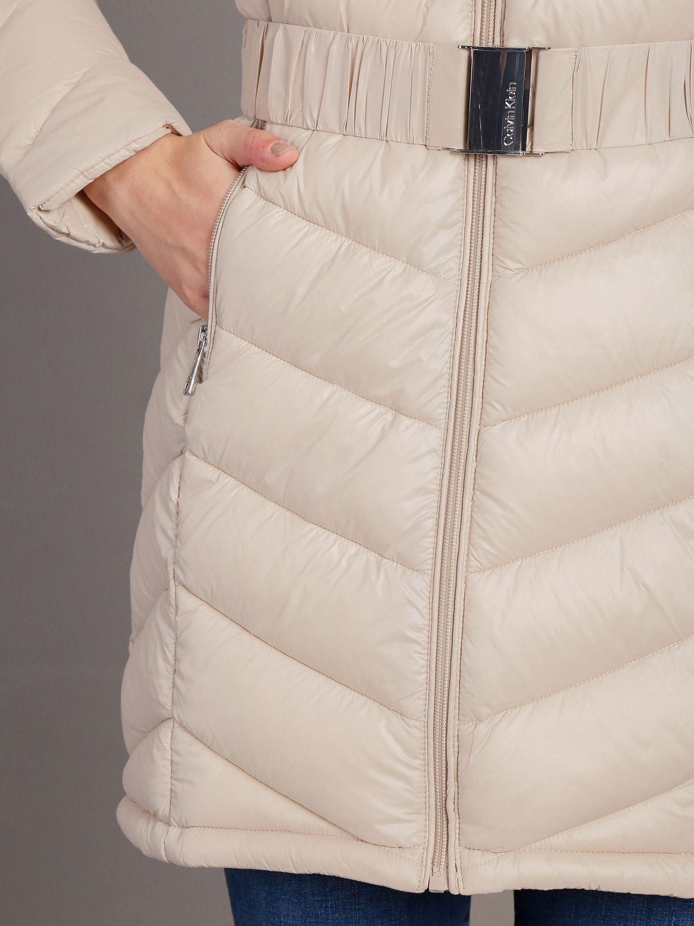 Parka Long Coat Beige Calvin Klein-5