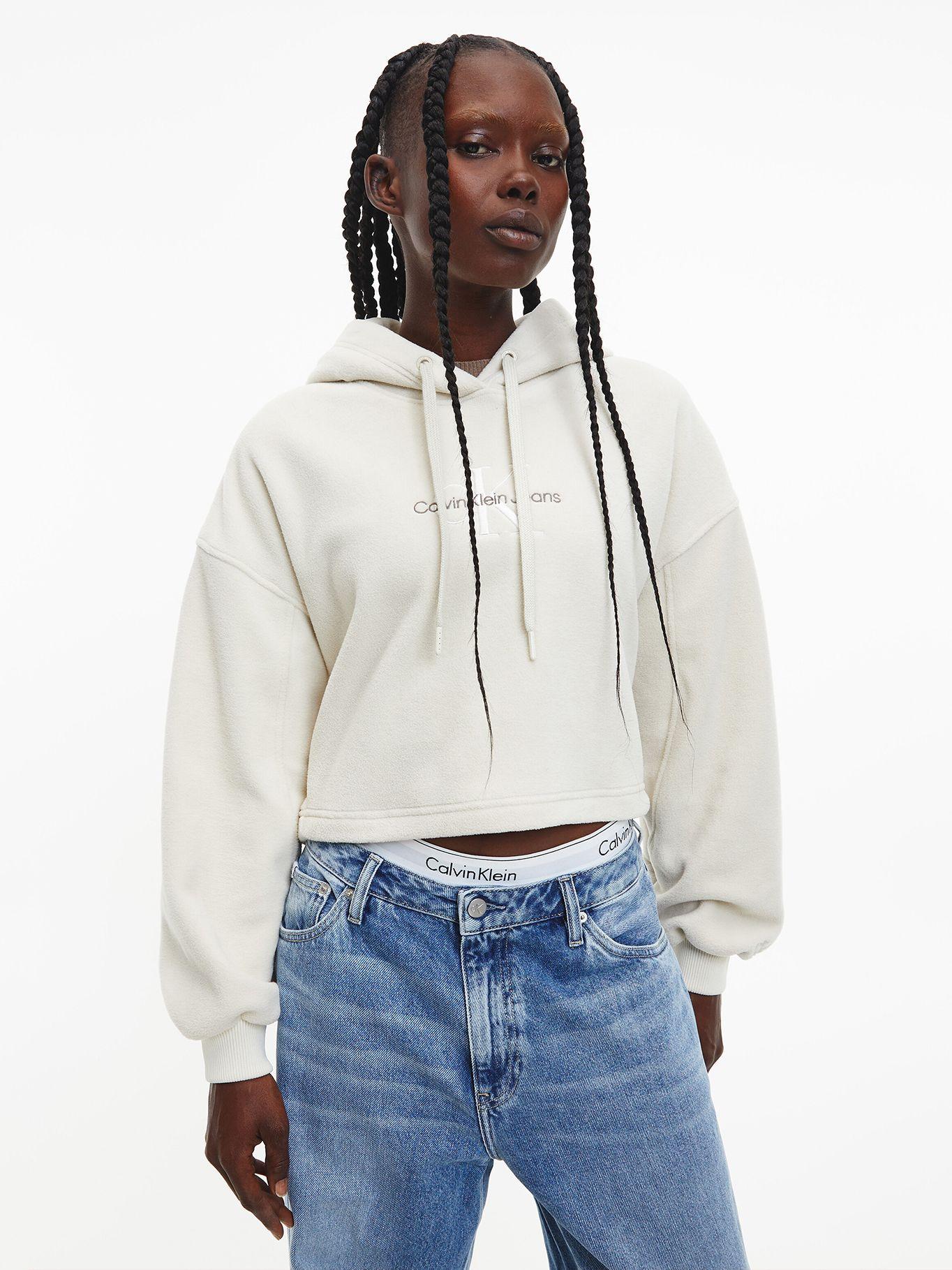 Polerón Hoodie J21 Blanco Calvin Klein-0