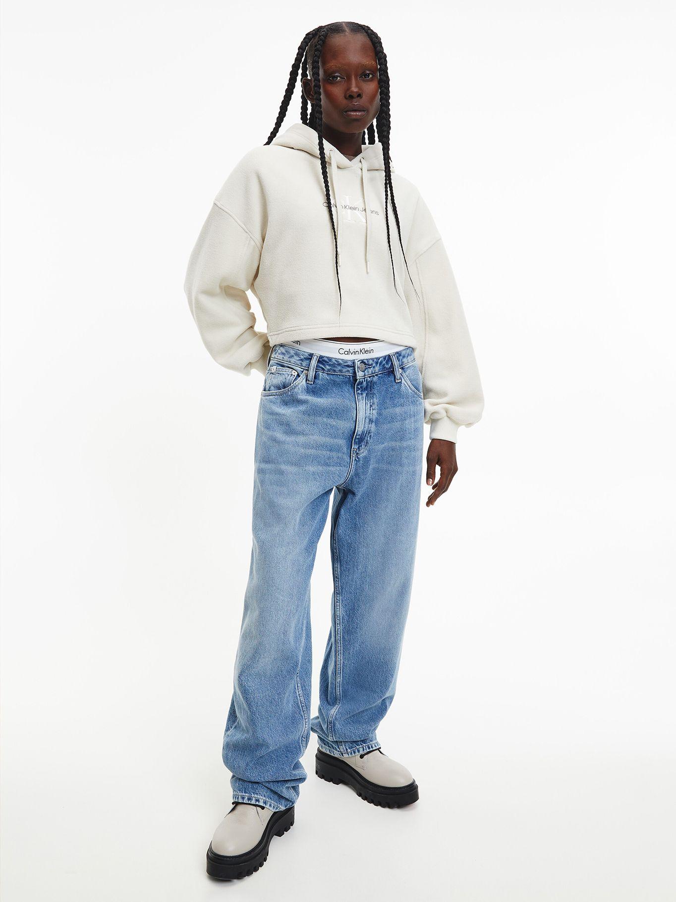 Polerón Hoodie J21 Blanco Calvin Klein-1