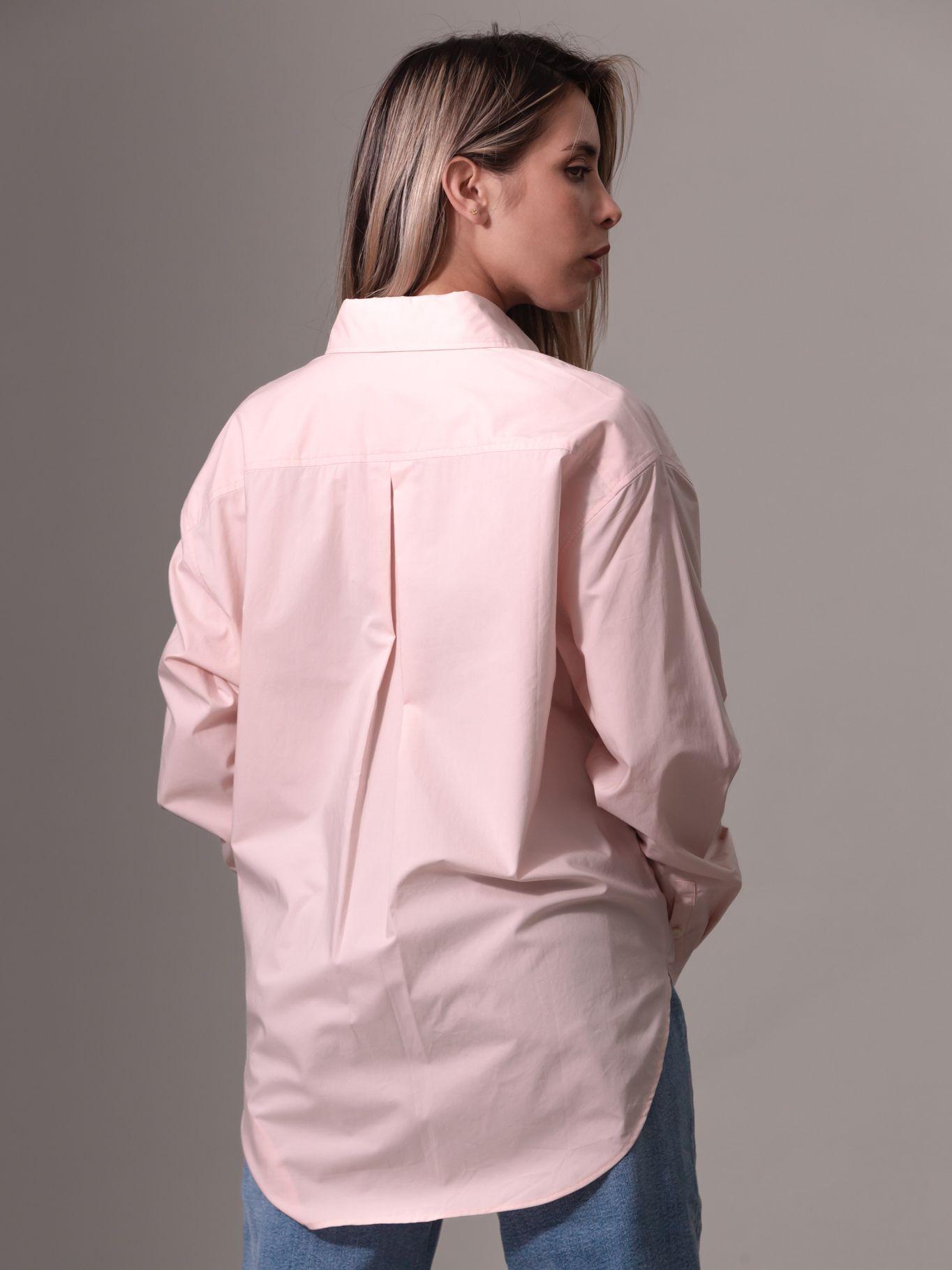 Camisa Woven Label Relaxed Rosado Calvin Klein-2