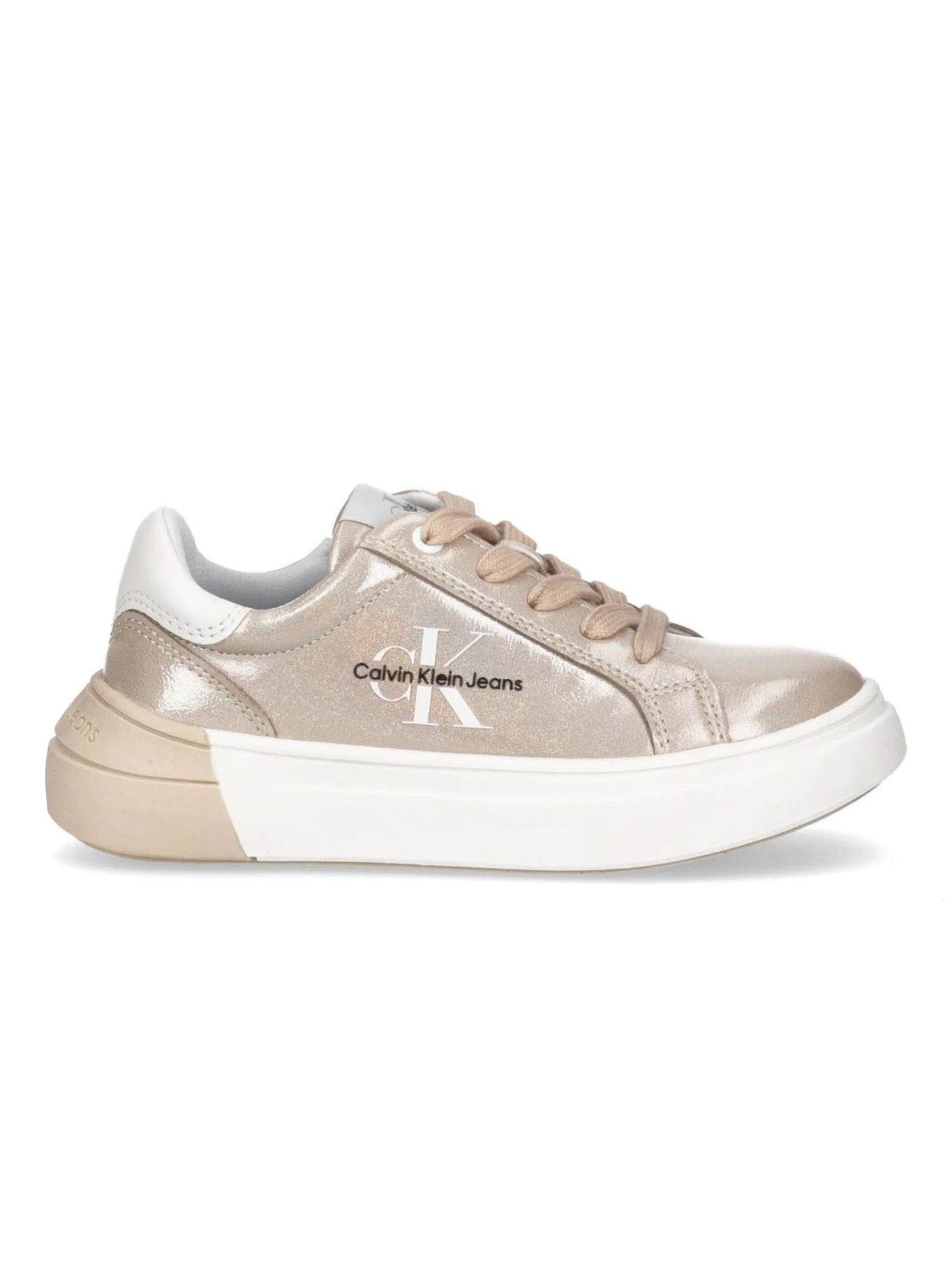 Zapatilla Low Cut Lace-Up Beig Beige Calvin Klein-2