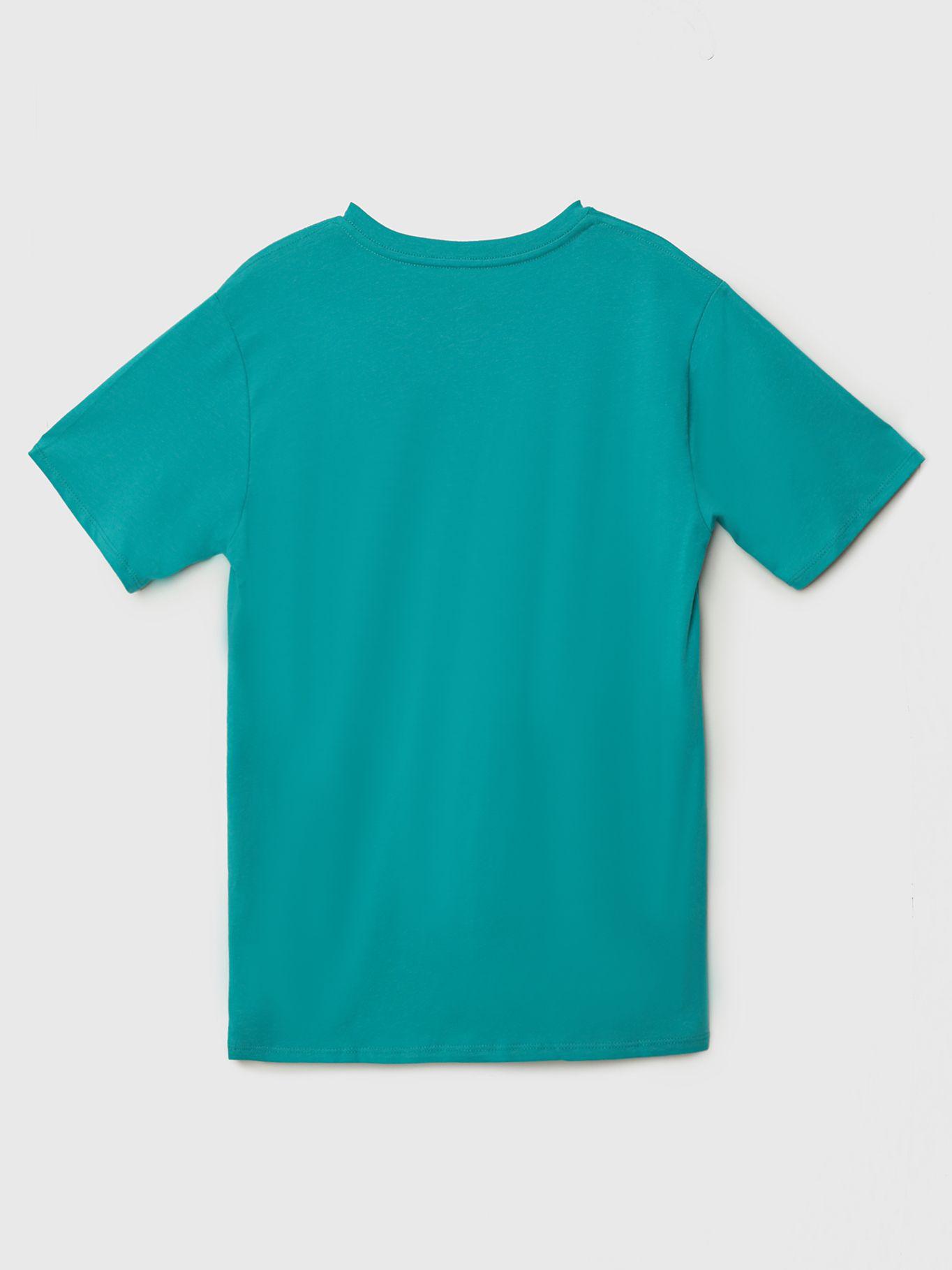Polera Niño Monogram V Neck Verde Calvin Klein-1