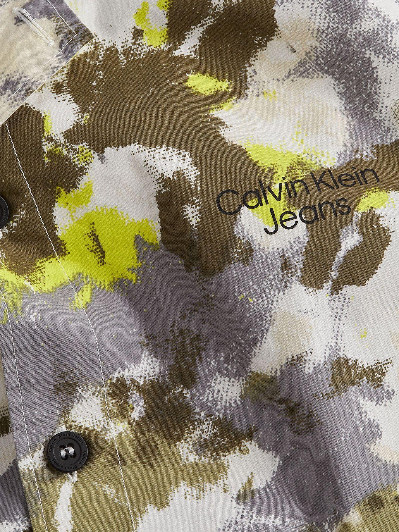 Camisa Logo Aop Beige Calvin Klein-1