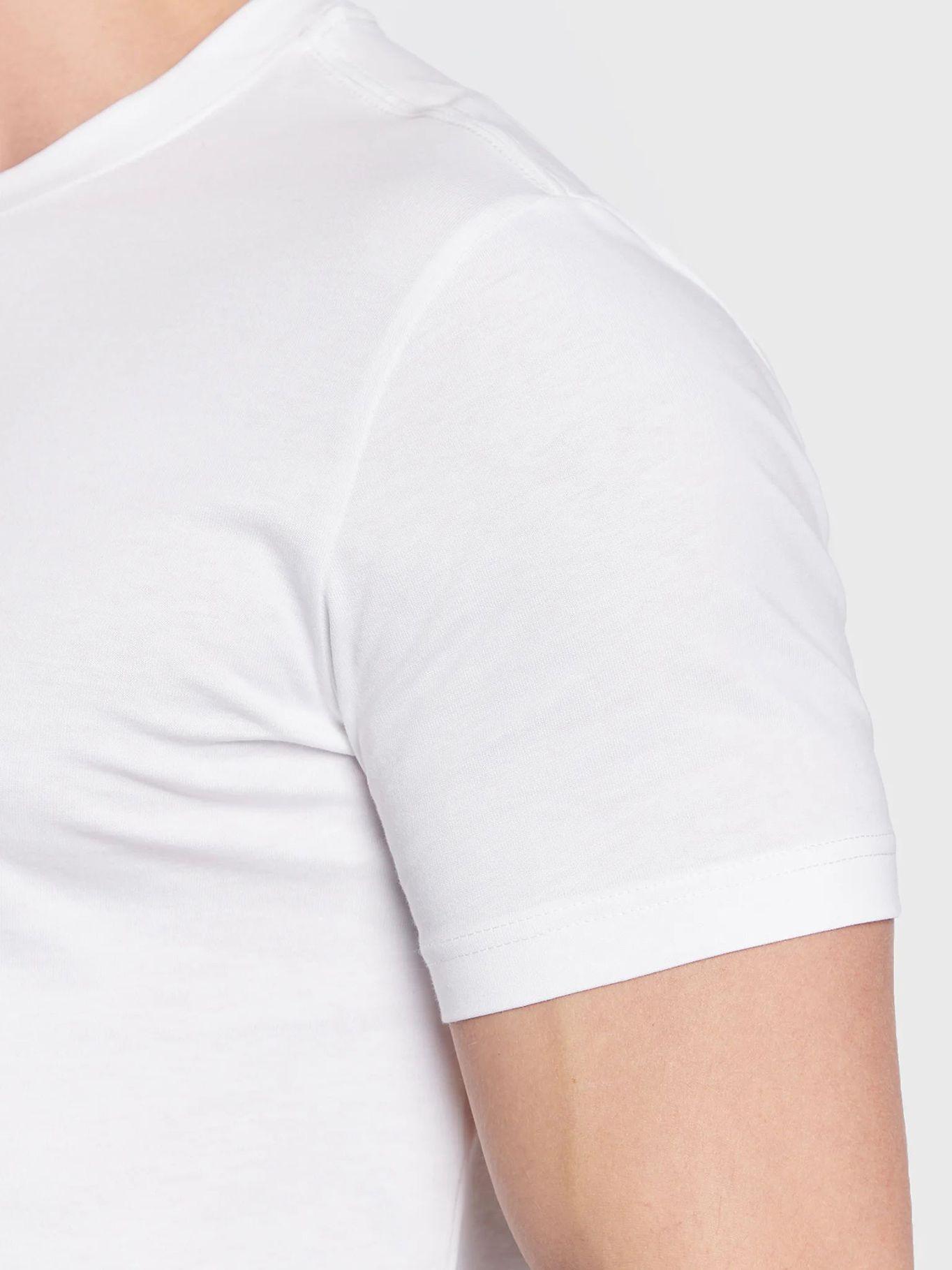 Camiseta de algodón orgánico con monograma Blanco Calvin Klein J30J322466-YAF-4