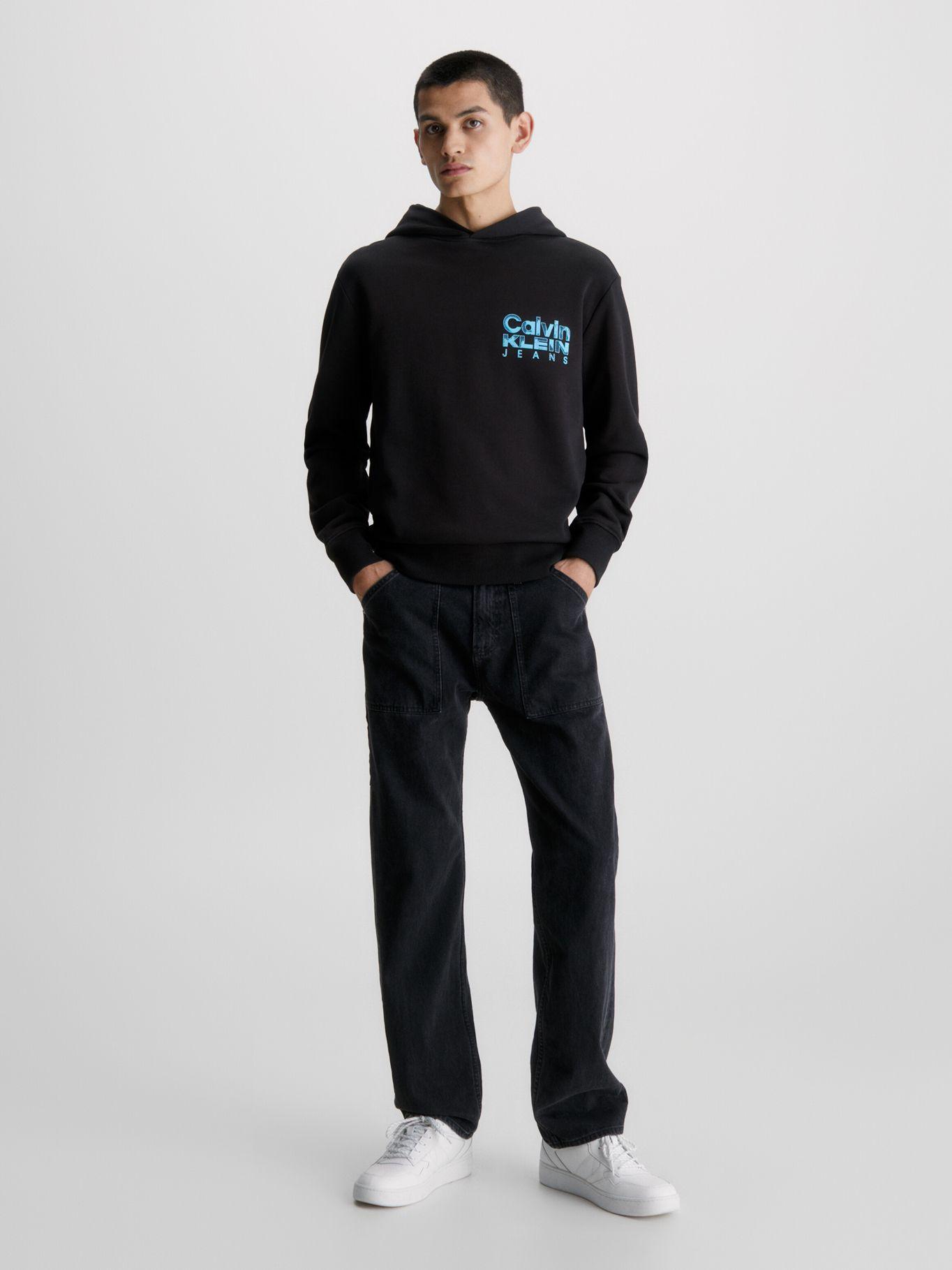 Polerón con Gorro Bold Institucional Negro Calvin Klein-1