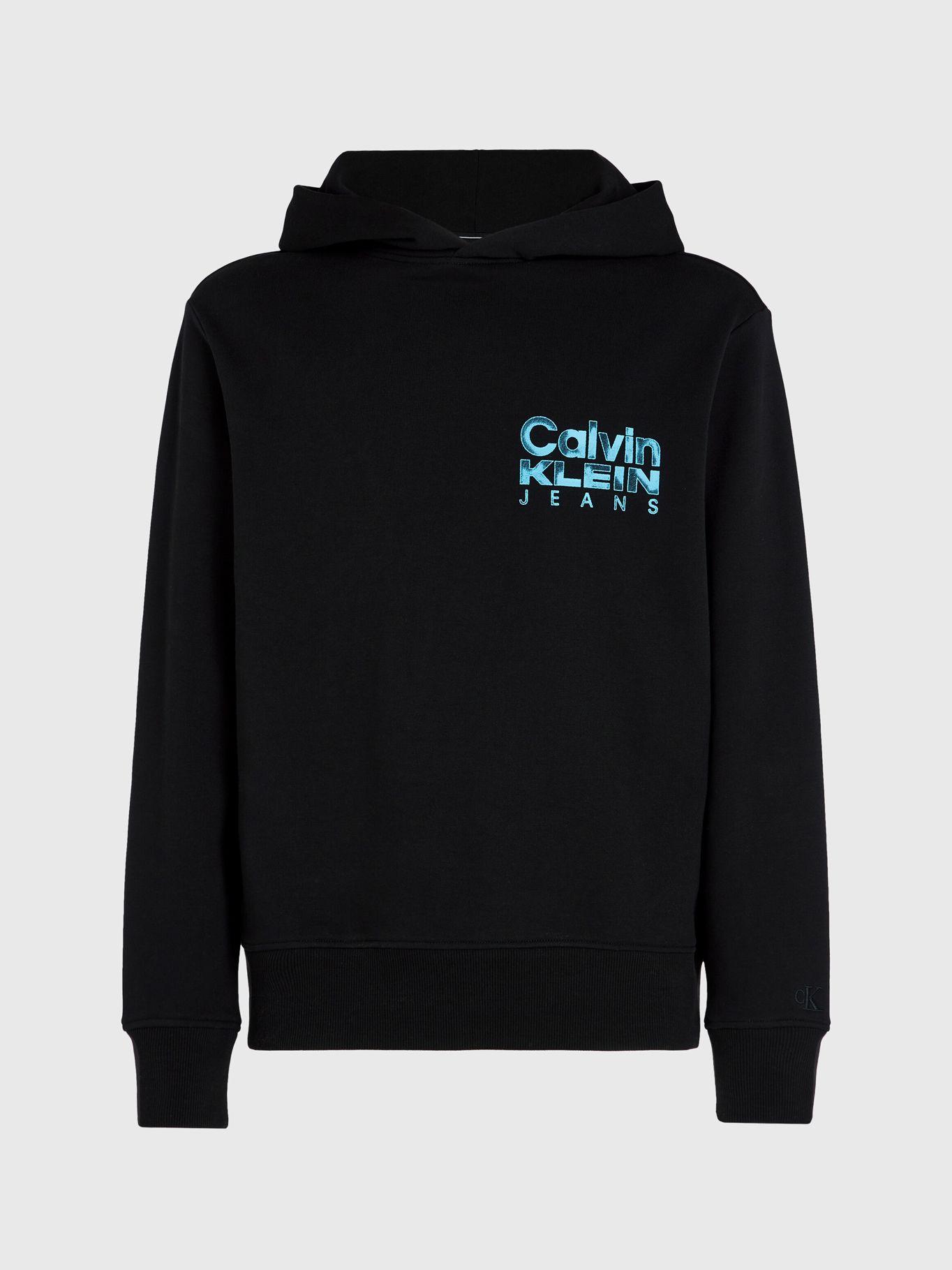 Polerón con Gorro Bold Institucional Negro Calvin Klein-4