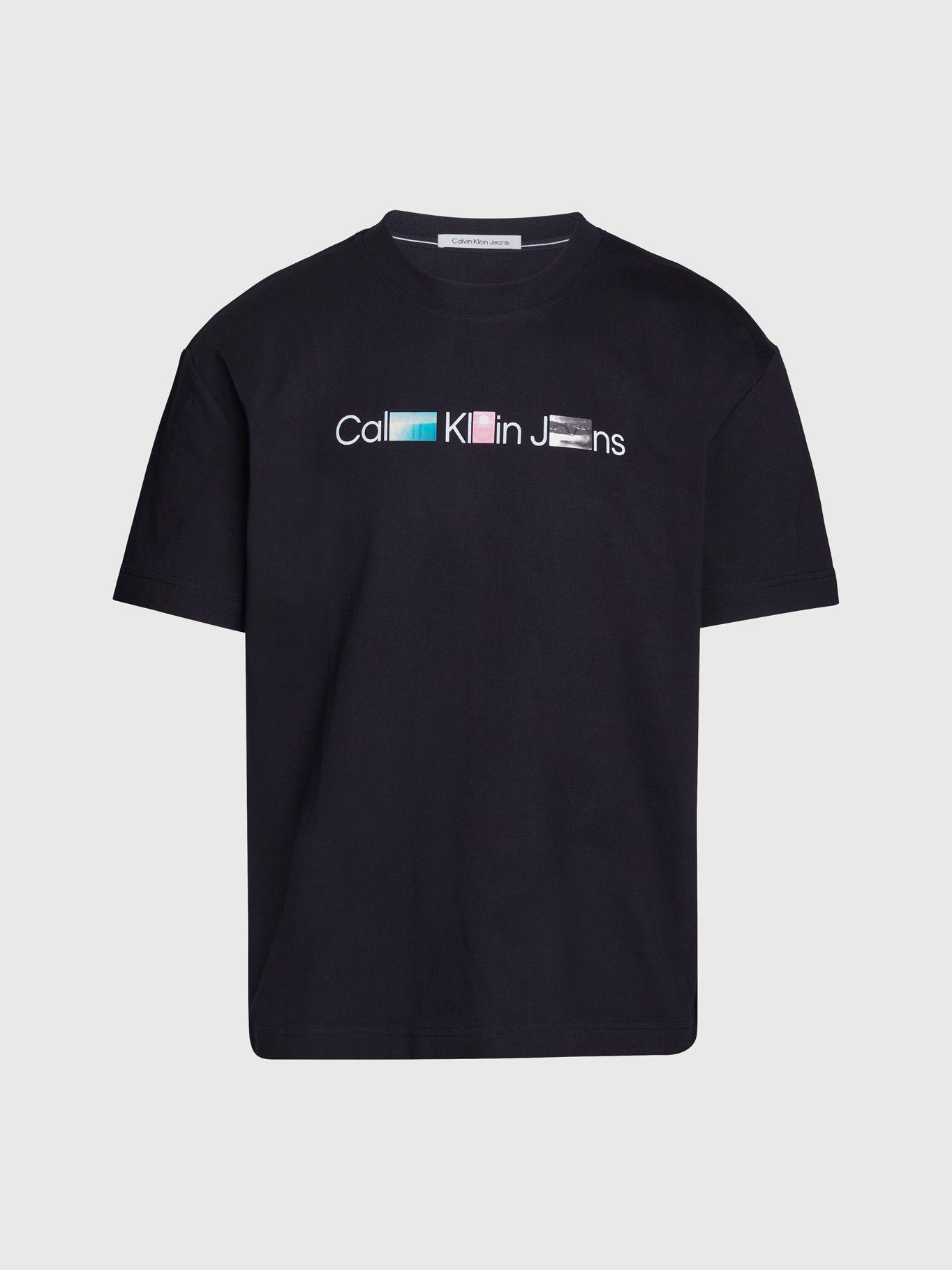 Polera Photoprint Institutional Negro Calvin Klein-4