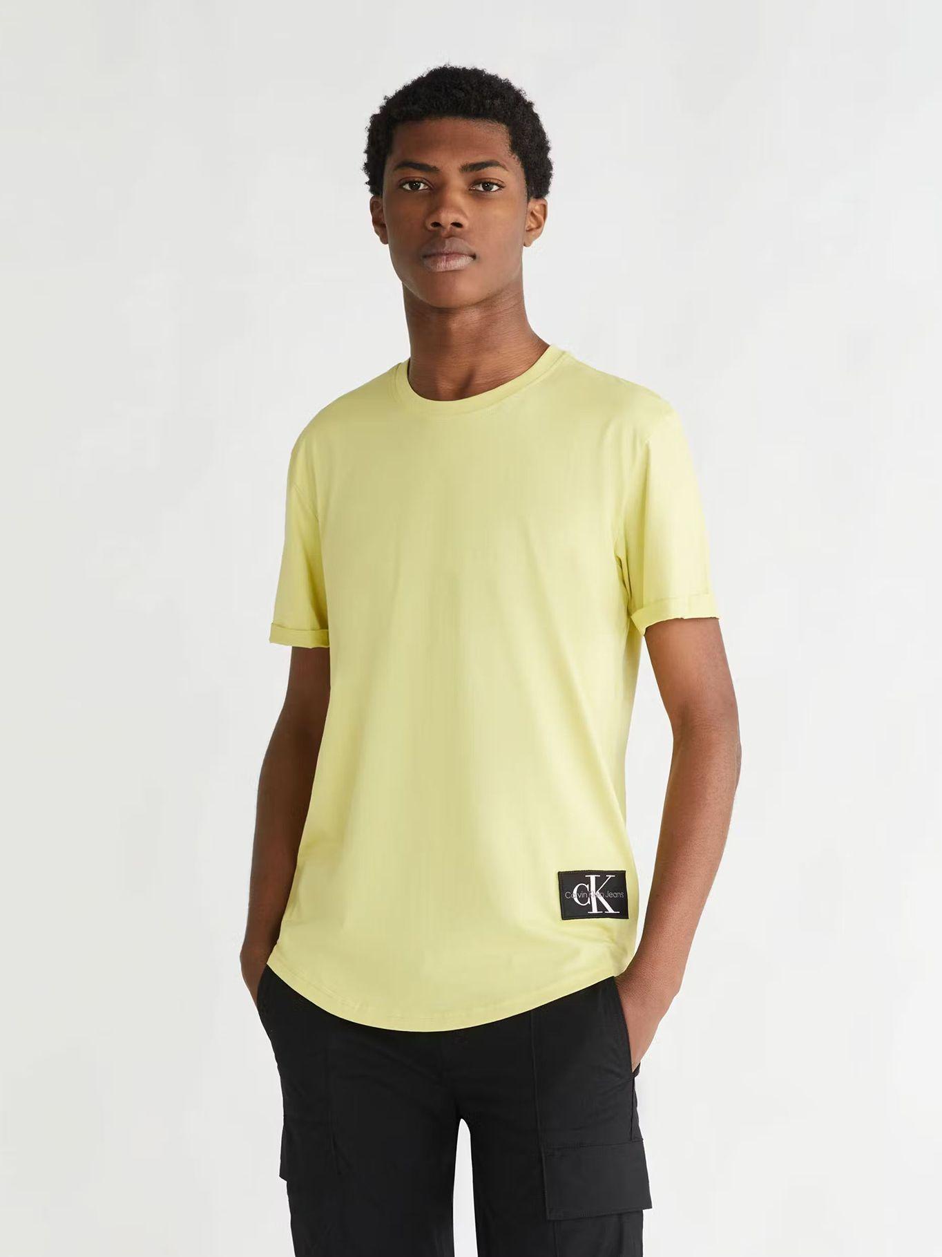 Polera Badge Round Amarillo Calvin Klein-0