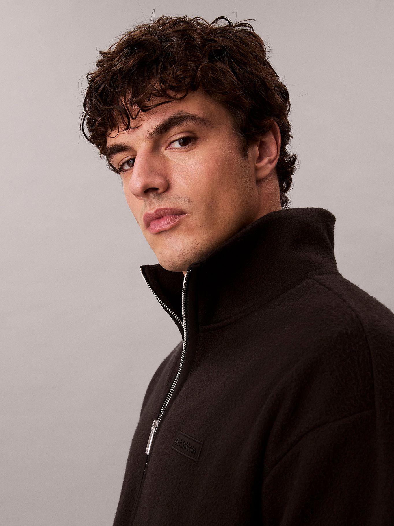 Polerón Polar con Media Cremallera Negro Calvin Klein-5