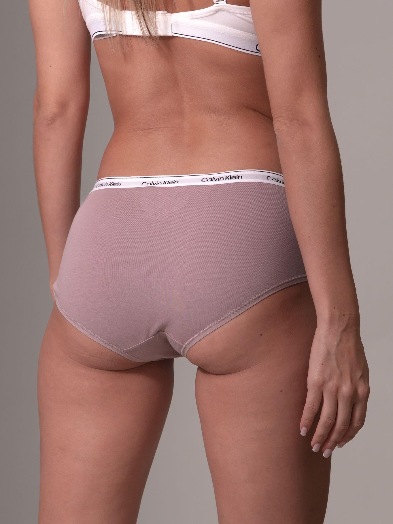 Calzón Hipster Modern Mujer Logo Lila Calvin Klein-3