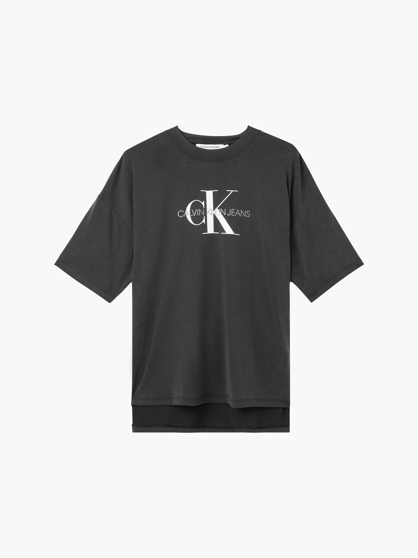 Polera Monogram Negro Calvin Klein Mujer-4
