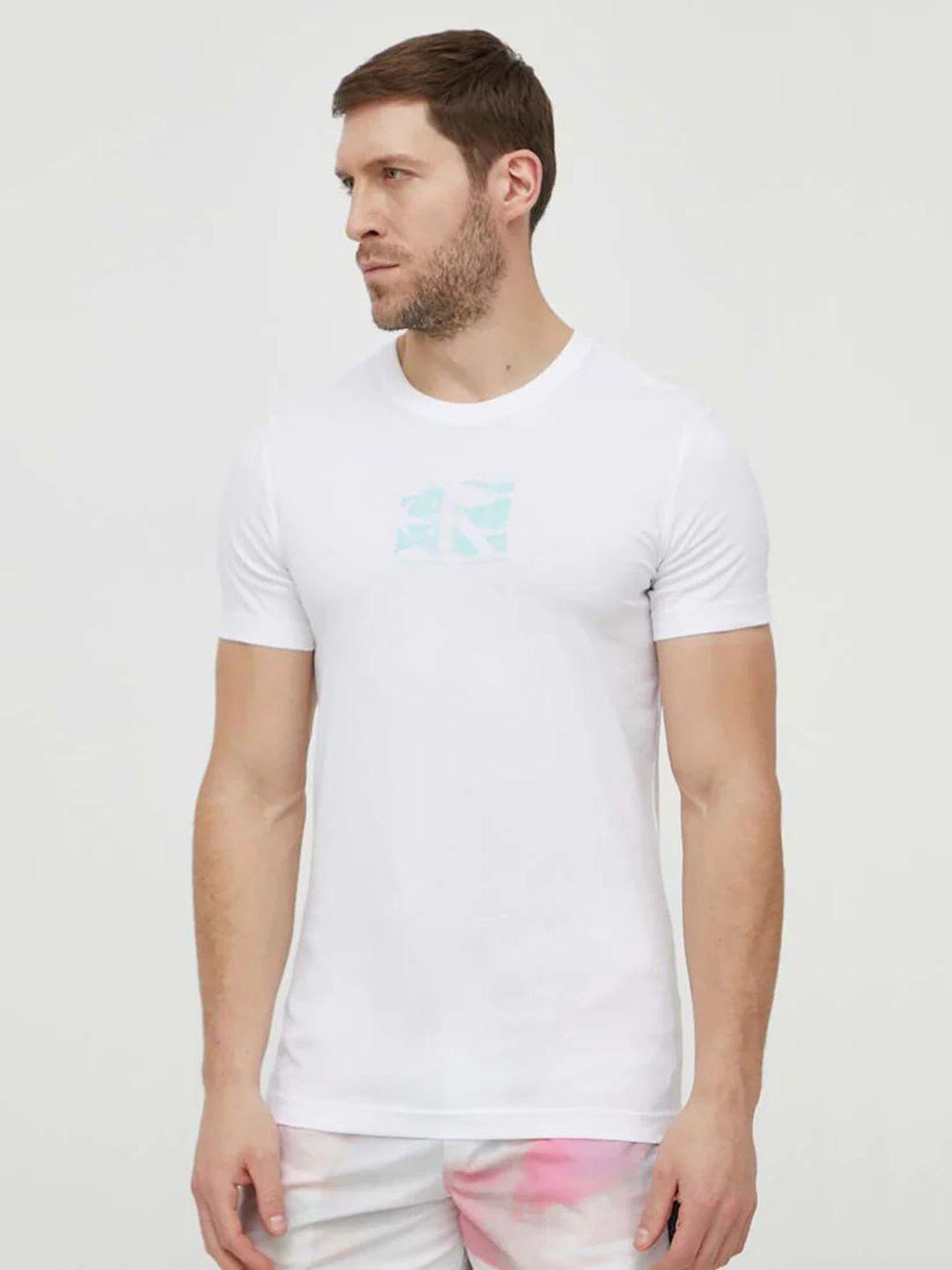 Polera Small Box Logo Blanco Calvin Klein-0
