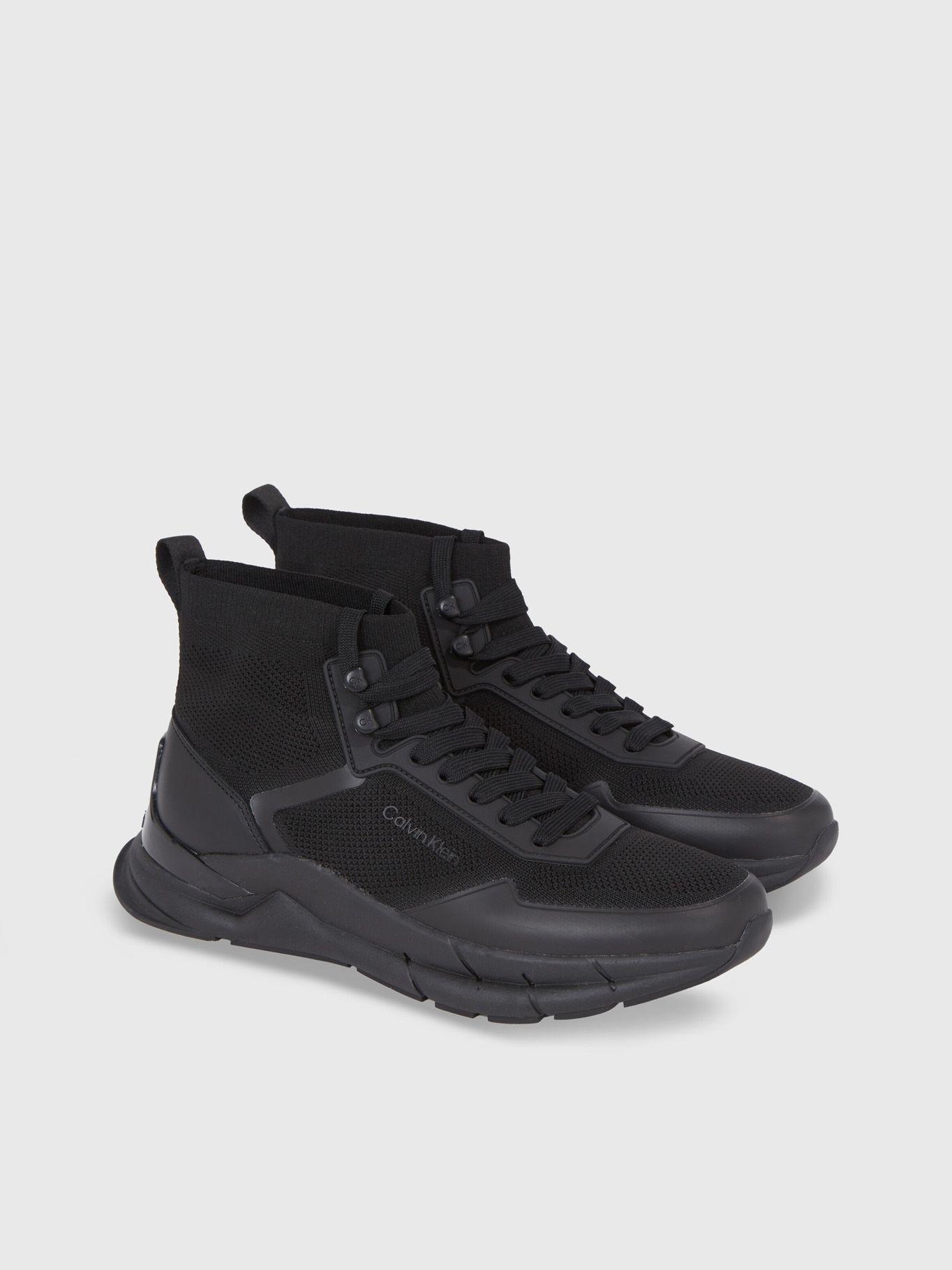 Zapatilla Hight top Lace Up Knit Negro Calvin Klein-0