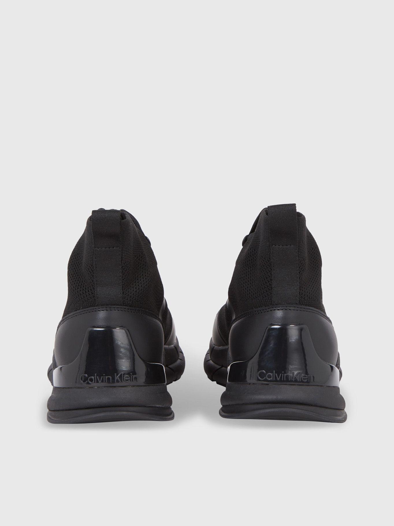 Zapatilla Hight top Lace Up Knit Negro Calvin Klein-1