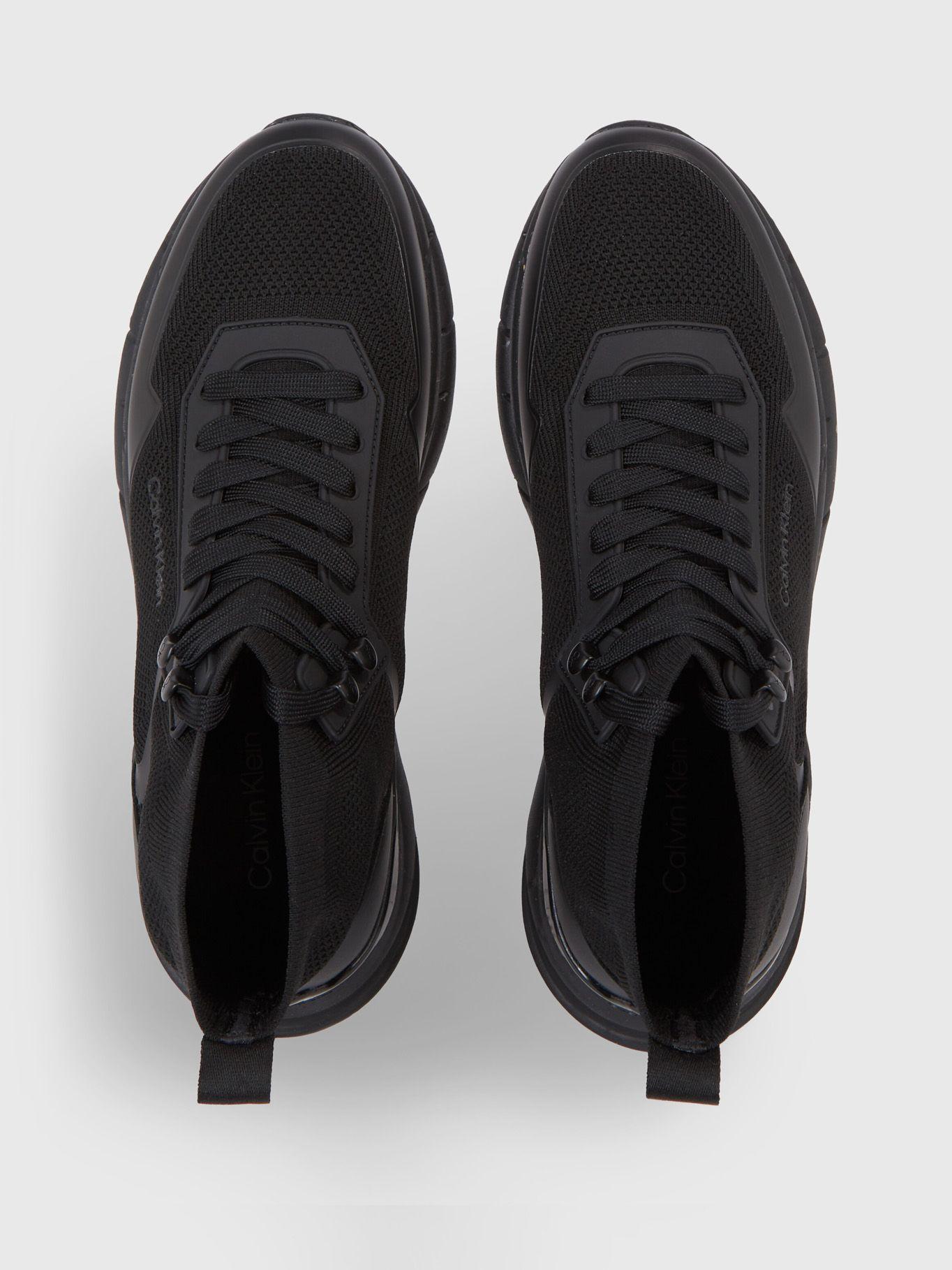 Zapatilla Hight top Lace Up Knit Negro Calvin Klein-2