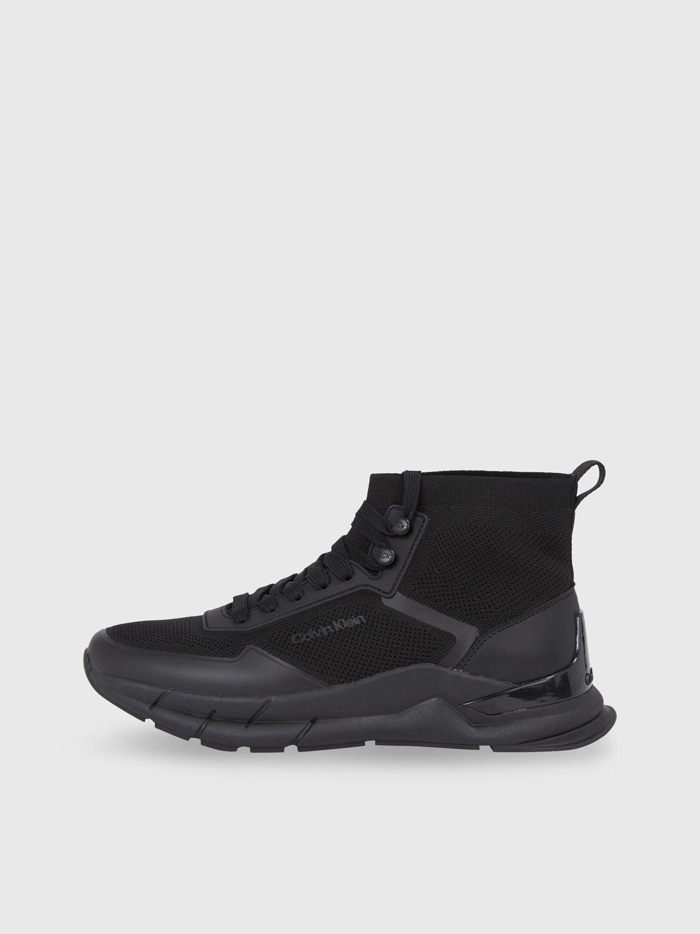 Zapatilla Hight top Lace Up Knit Negro Calvin Klein-5