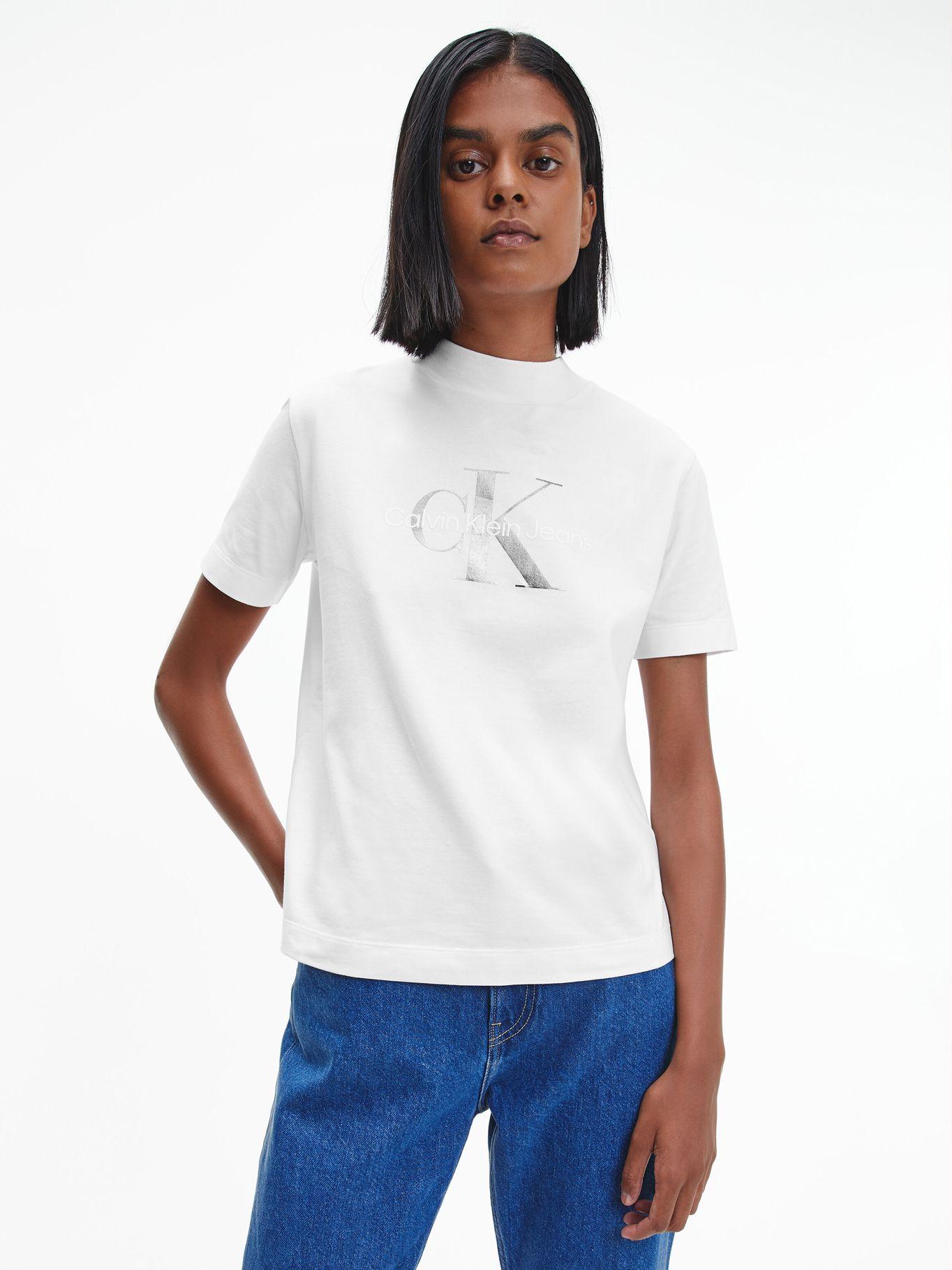 Polera Gunmetal Blanco Calvin Klein-0