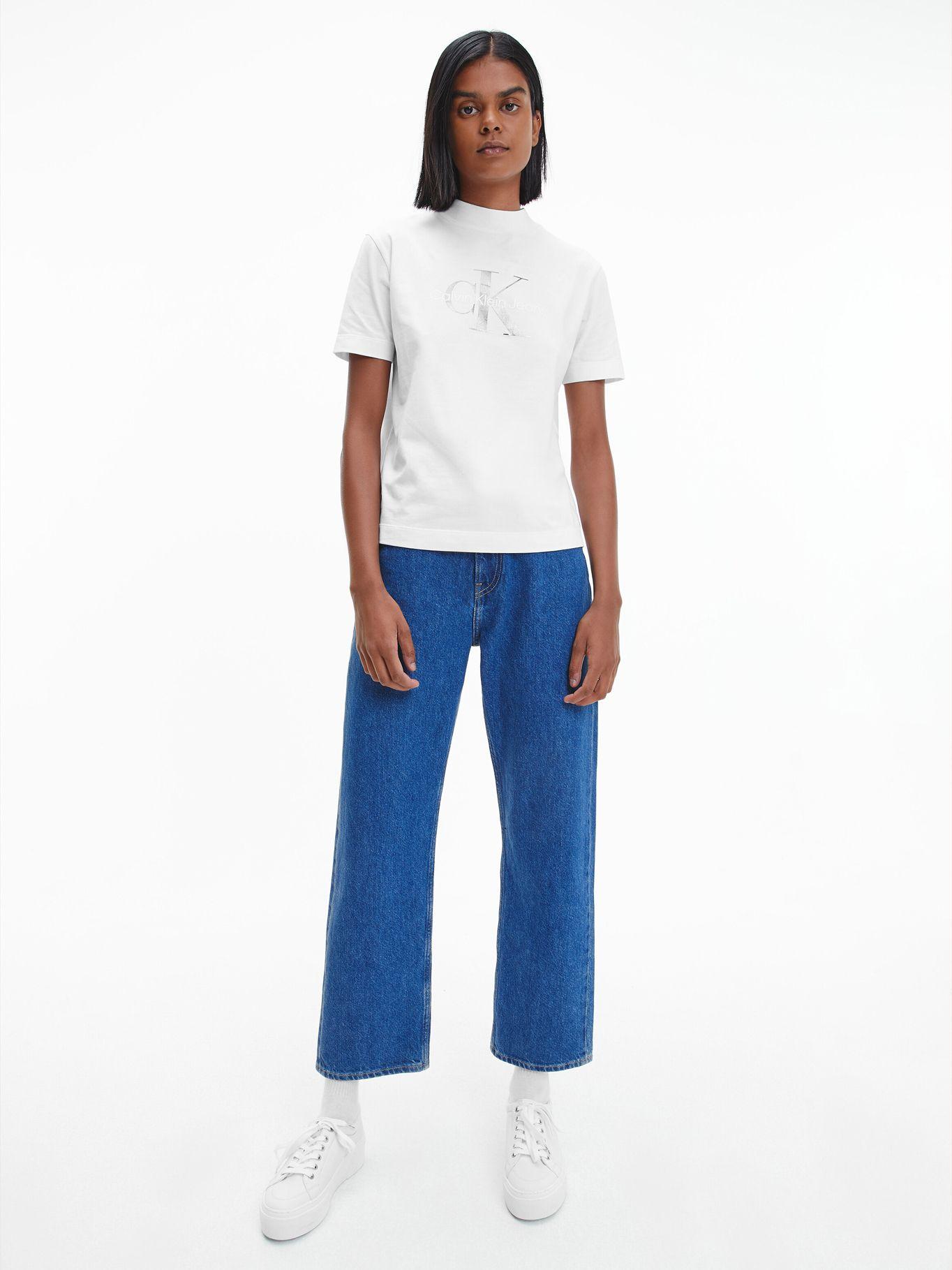 Polera Gunmetal Blanco Calvin Klein-1