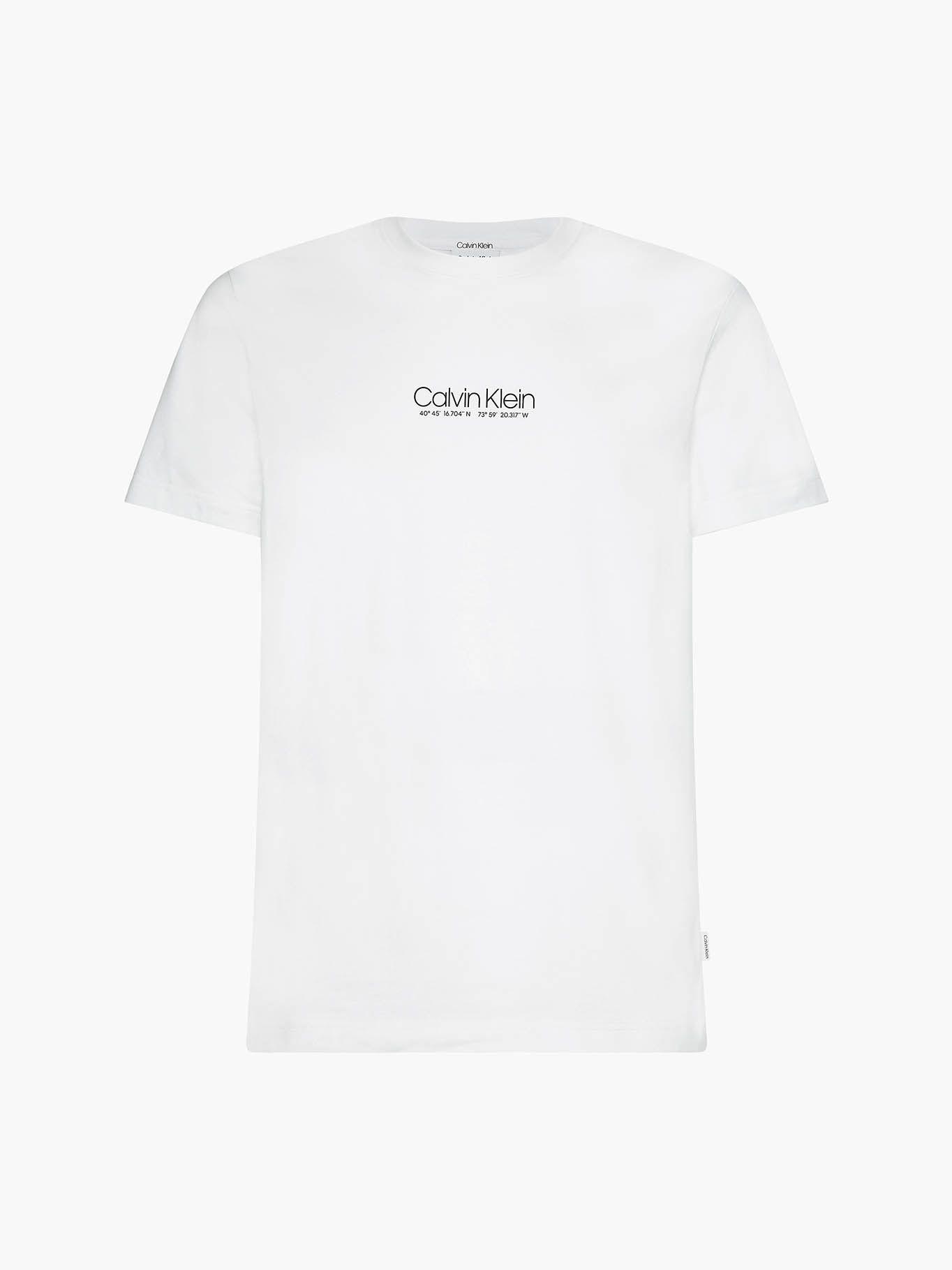 Polera Logo Coordinates Blanco Calvin Klein-4