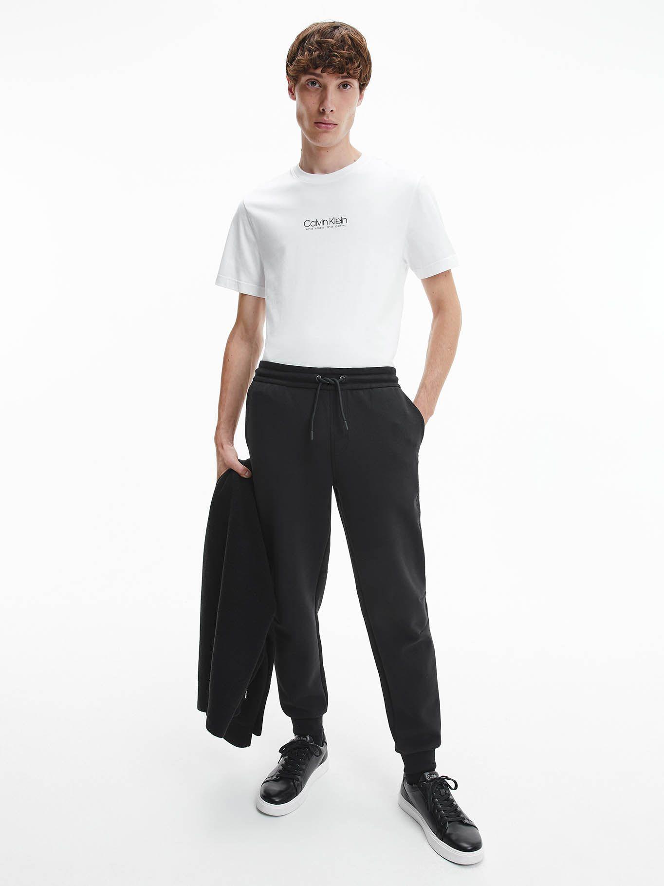 Polera Logo Coordinates Blanco Calvin Klein-1