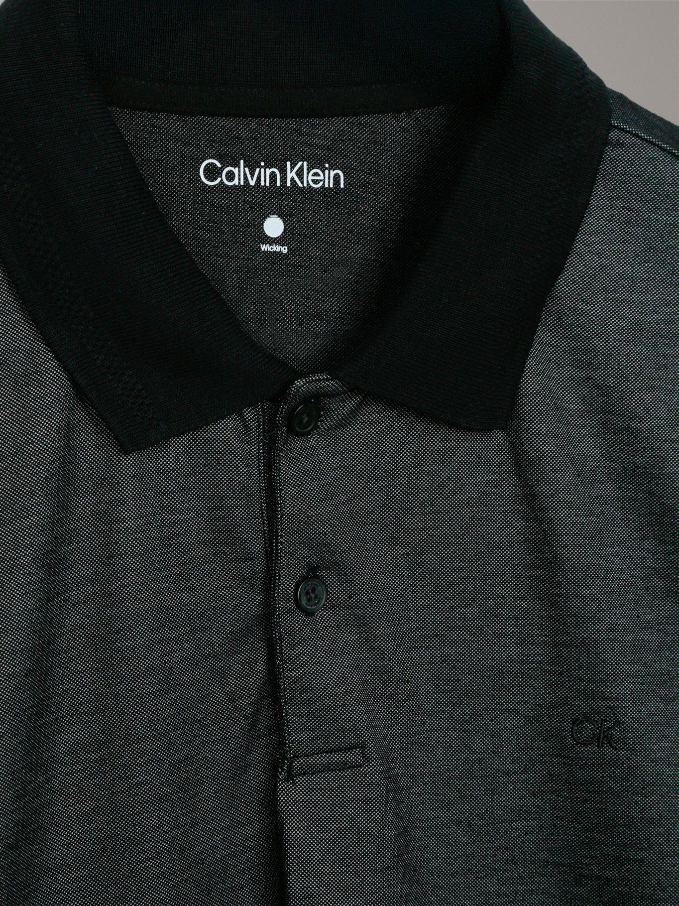 Polo Jacquard De Micro Logo Gris Calvin Klein-4