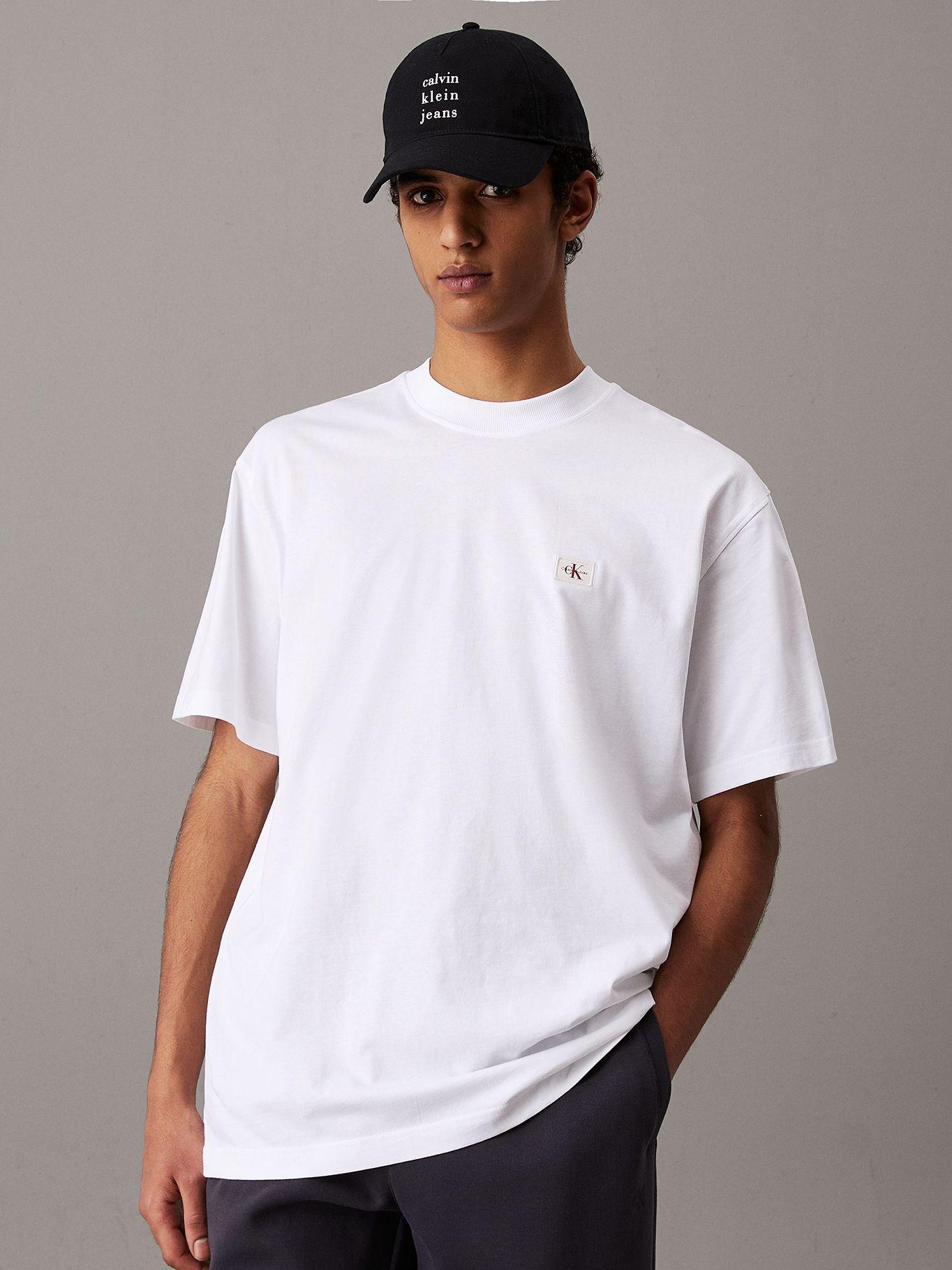 Polera relaxed con etiqueta Blanco Calvin Klein-0