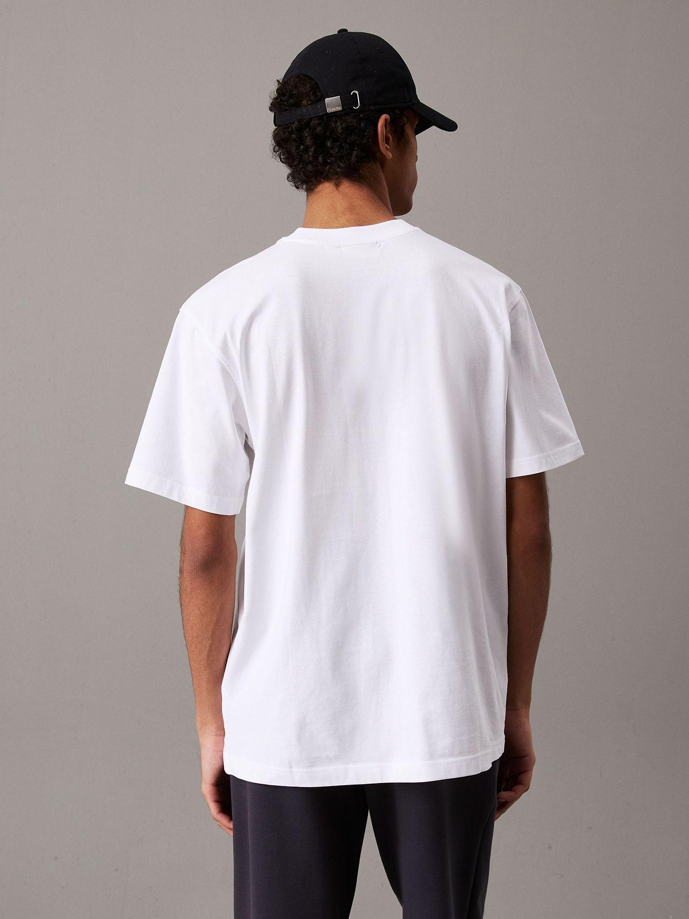 Polera relaxed con etiqueta Blanco Calvin Klein-2