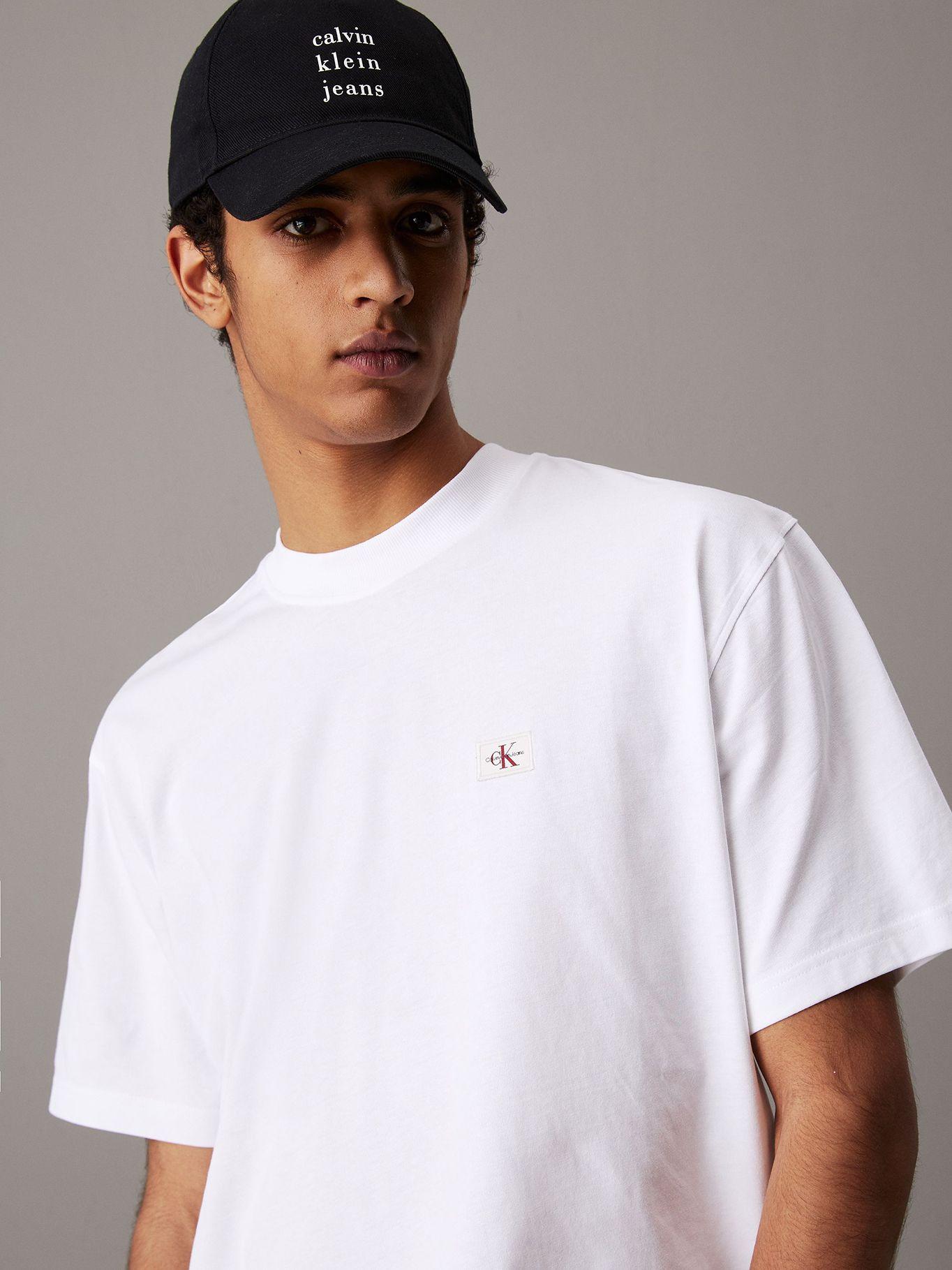 Polera relaxed con etiqueta Blanco Calvin Klein-3