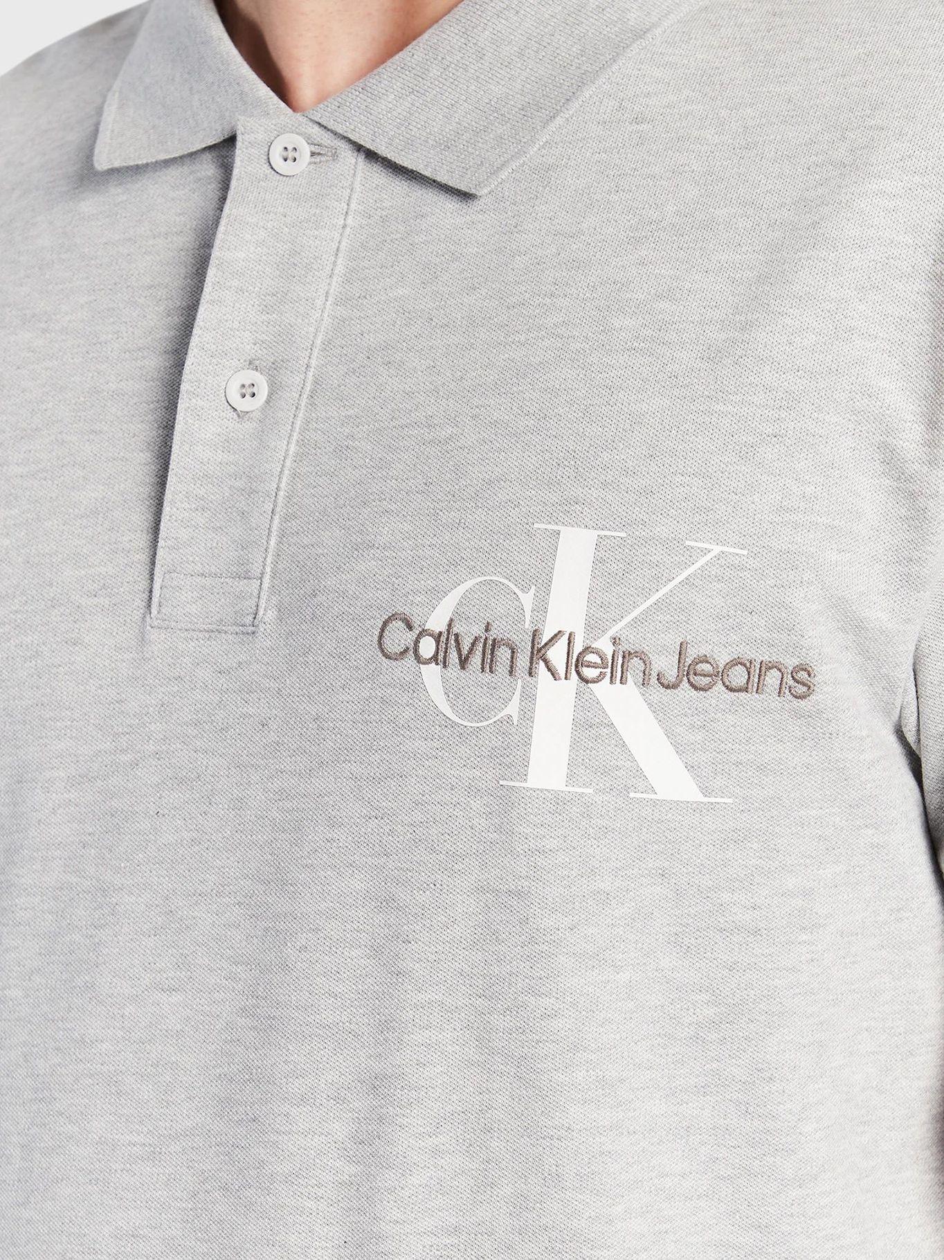 Polo con logotipo Gris Calvin Klein-3