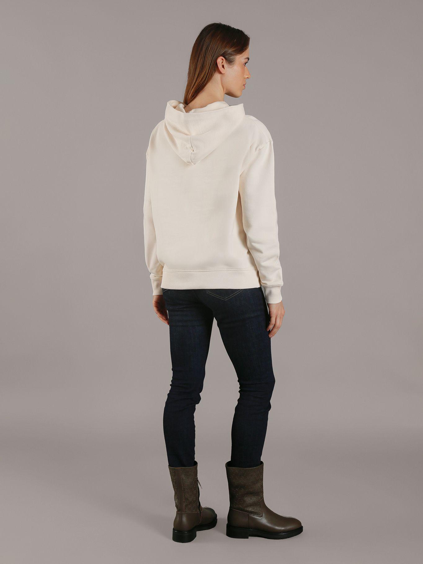 Poleron con Gorro Hero Logo Beige Calvin Klein-2