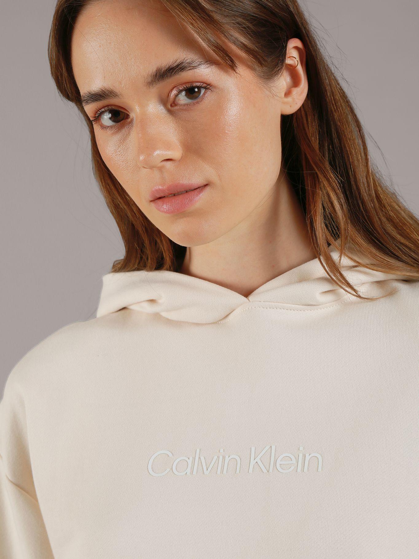 Poleron con Gorro Hero Logo Beige Calvin Klein-3