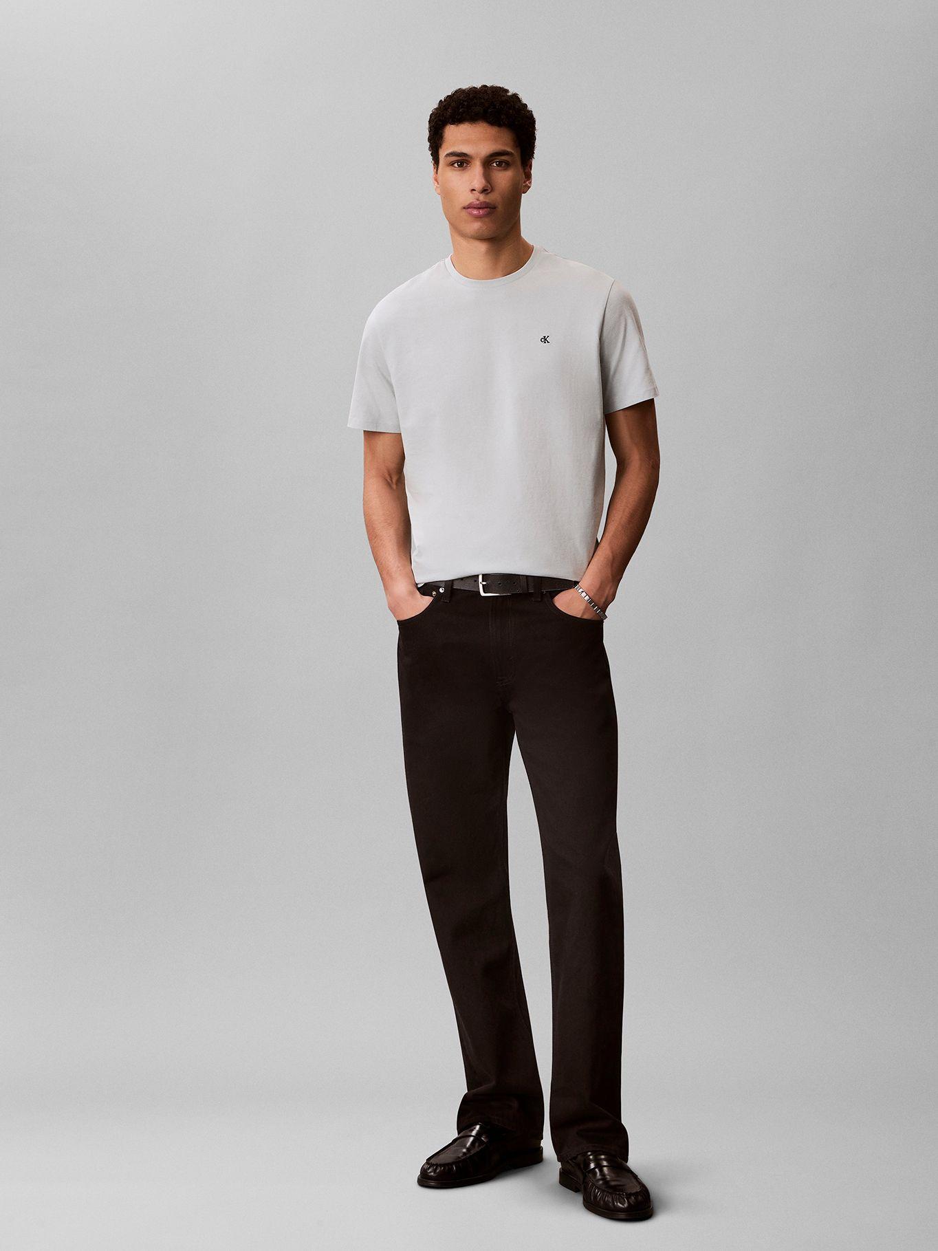 Polera Clásica con Monograma Gris Calvin Klein-1