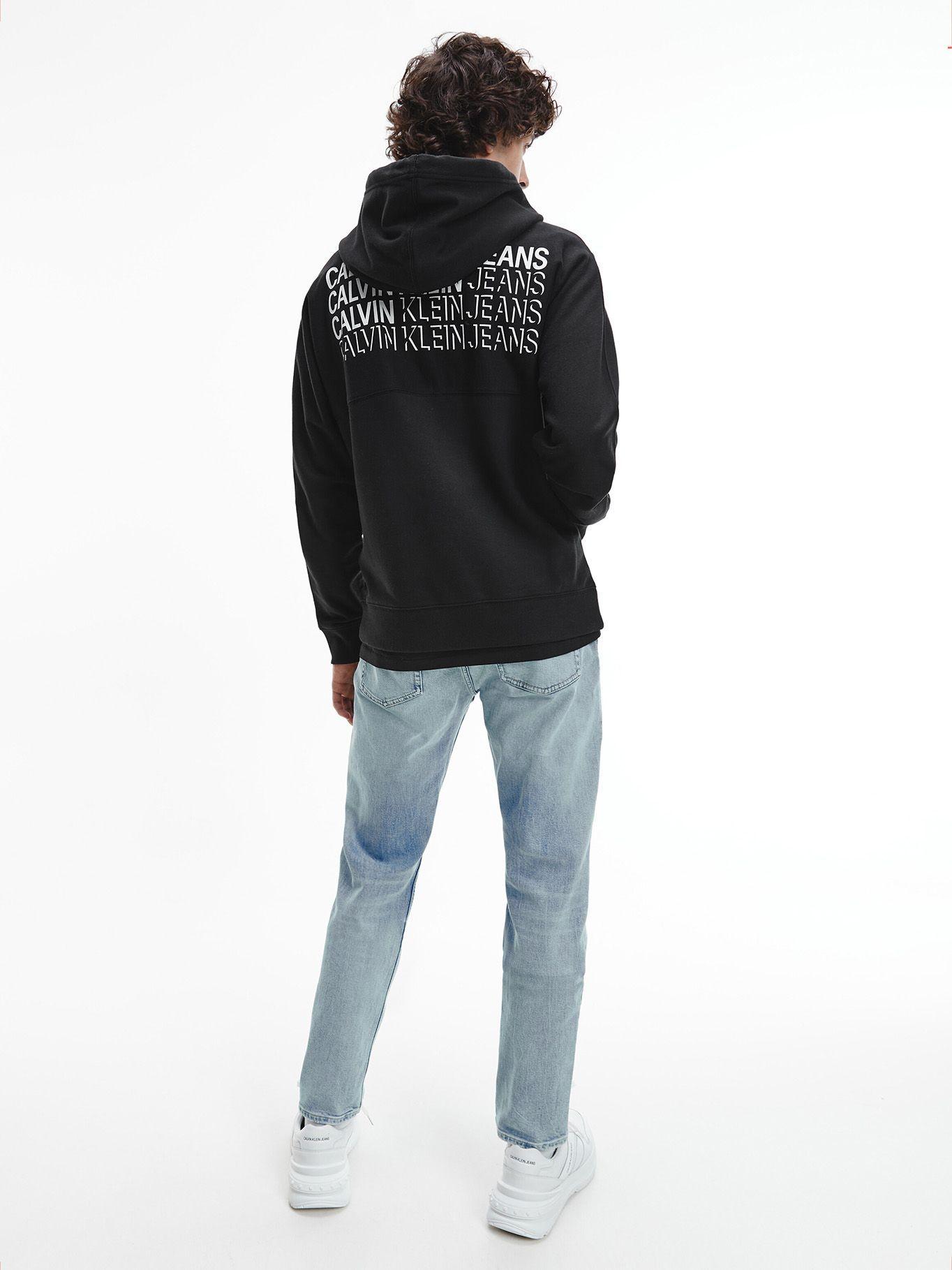 Hoodie Repeat Shadow Negro Calvin Klein-2