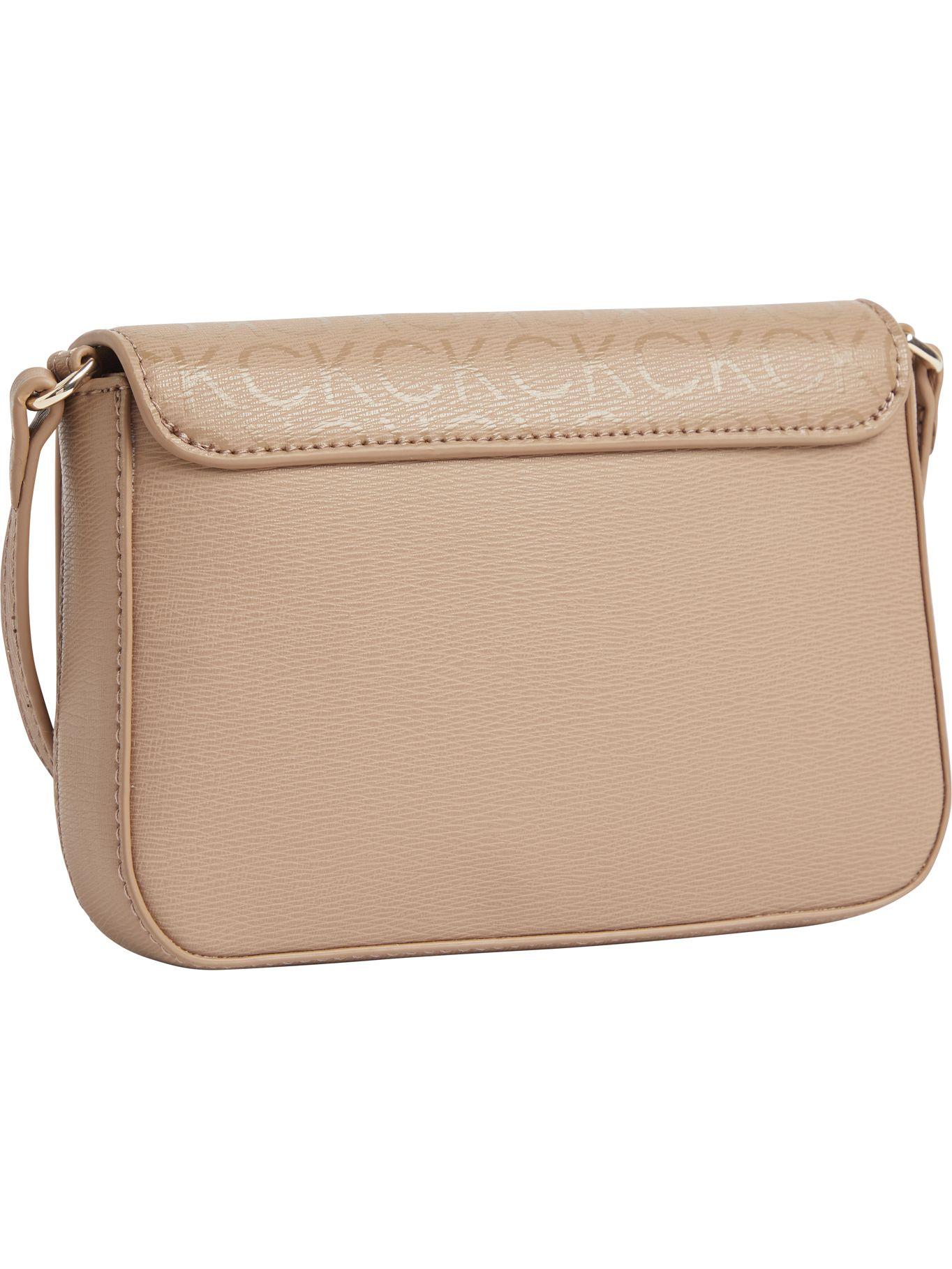 Bandolera con solapa monocromática Beige Calvin Klein-1
