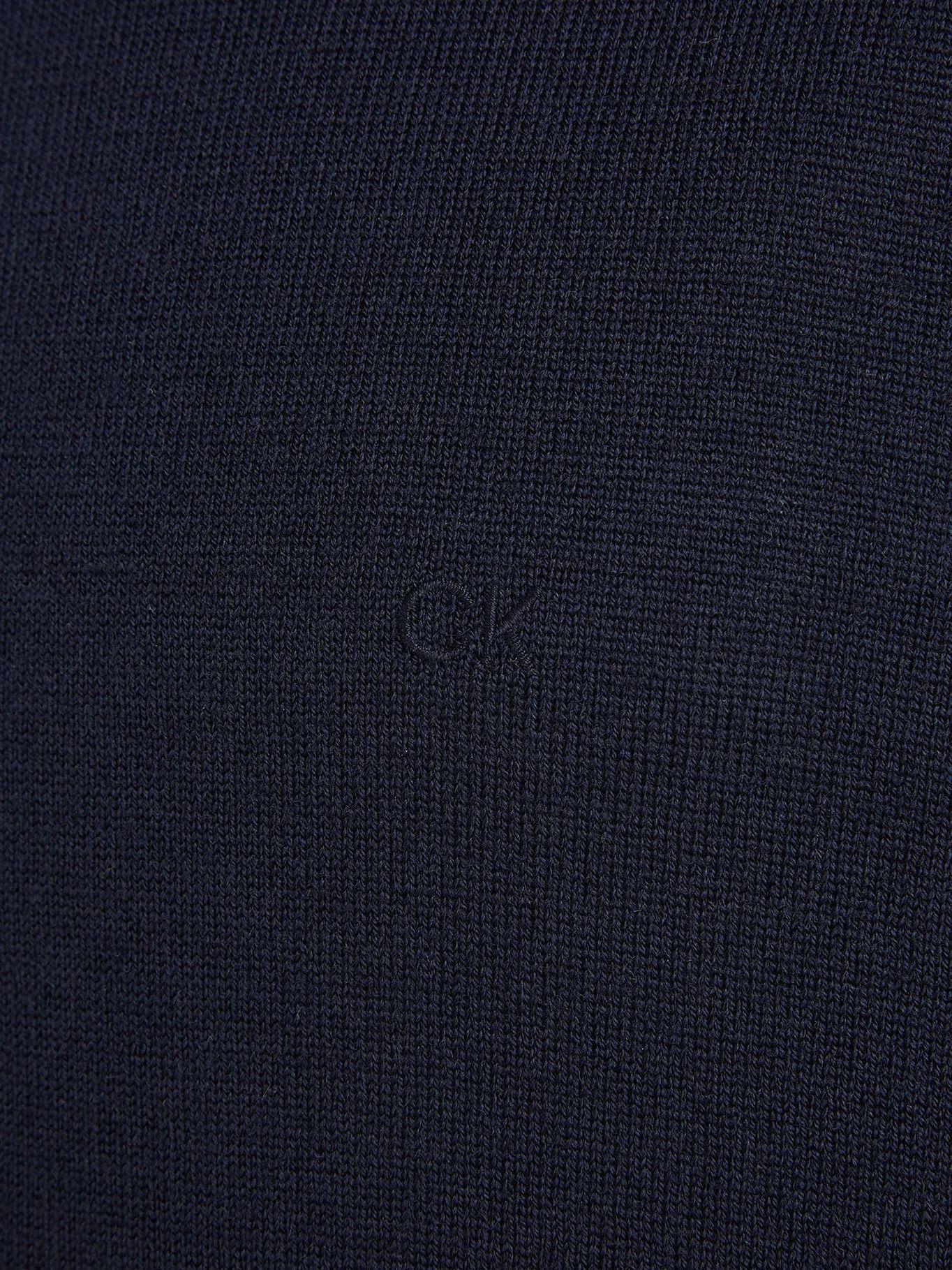 Sweater Cuello Alto Merino Mock Azul Calvin Klein-5