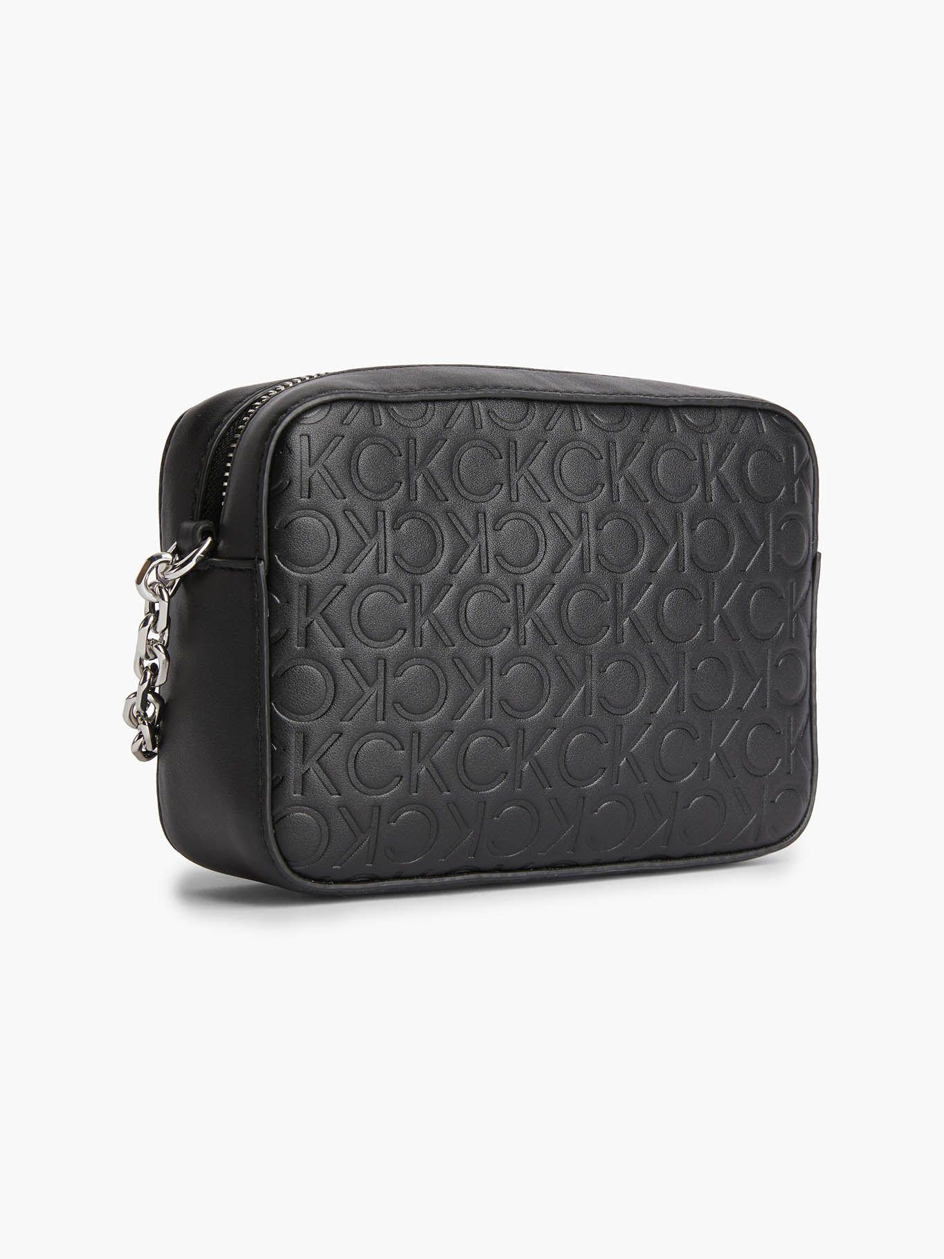 Bandolera reciclado con logo Negro Calvin Klein-1
