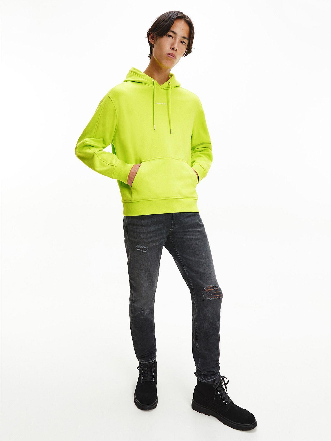 Hoodie Micro Branding Verde Calvin Klein-1