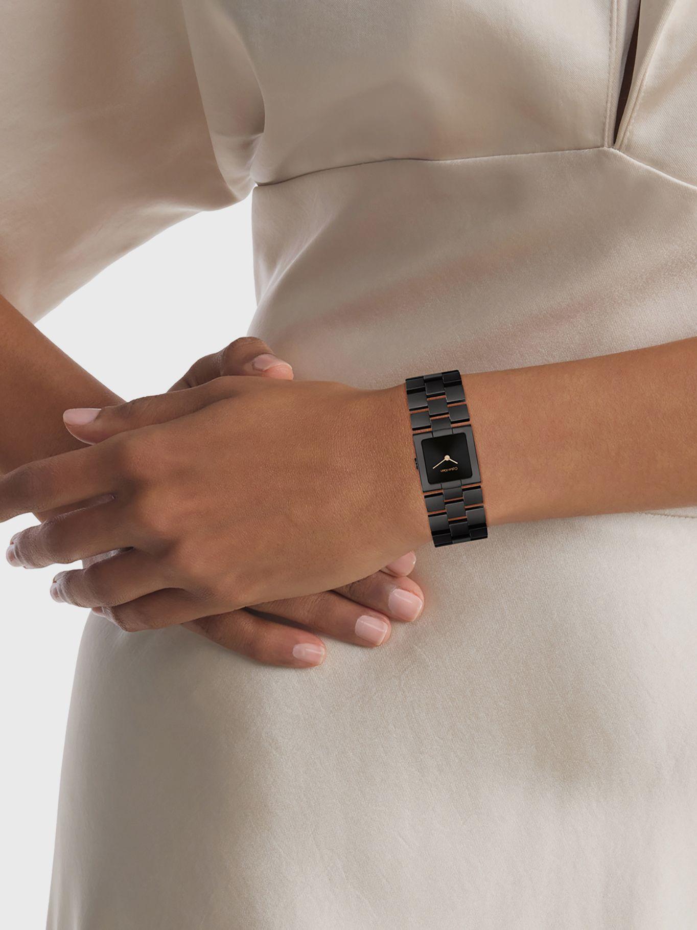 Reloj Grid Link Bracelet Negro Calvin Klein-3