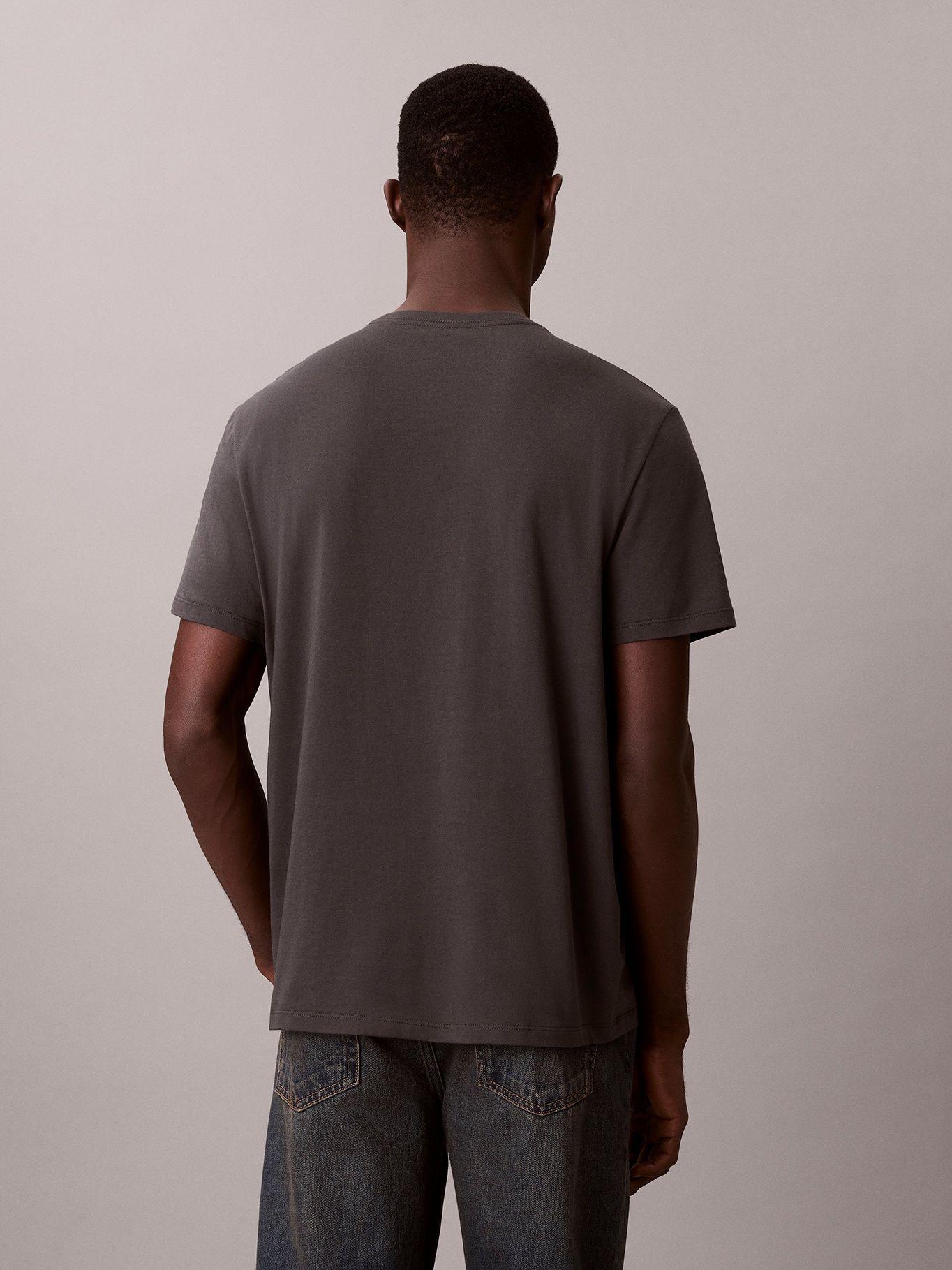 Polera con Logo Estampado Gris Calvin Klein-2