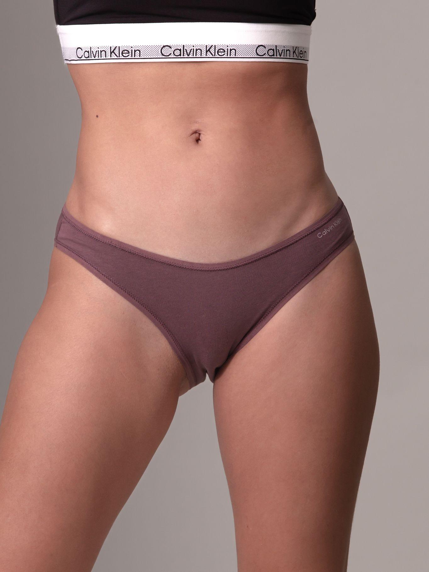 Calzón Bikini Ideal Tape-Cotton Café Calvin Klein-0