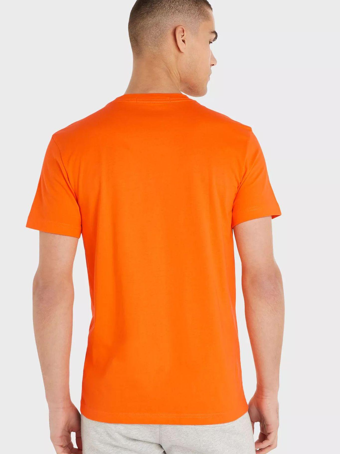 Camiseta con insignia Naranja Calvin Klein-1