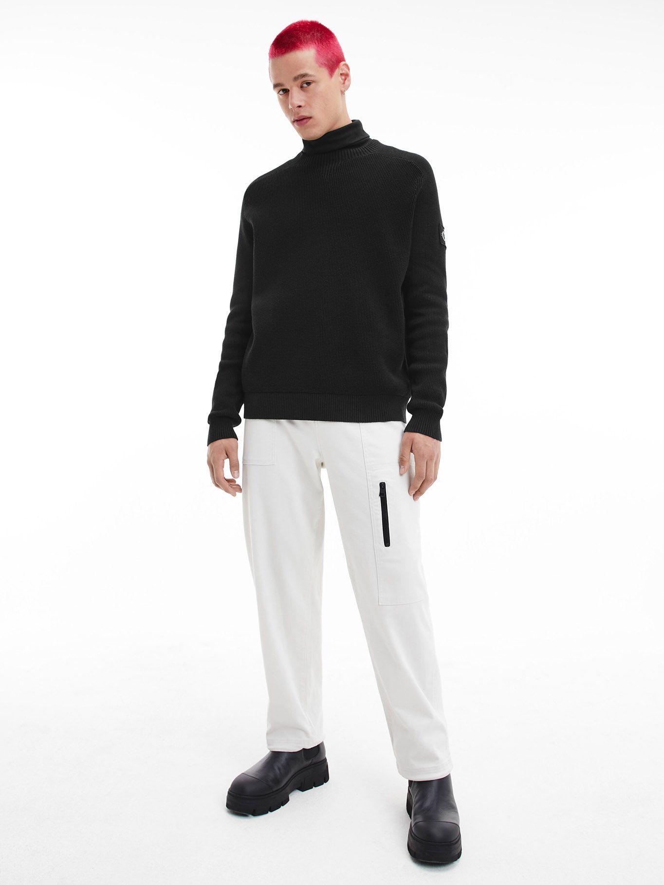 Suéter Monologo Badge Negro BEH Calvin Klein-1