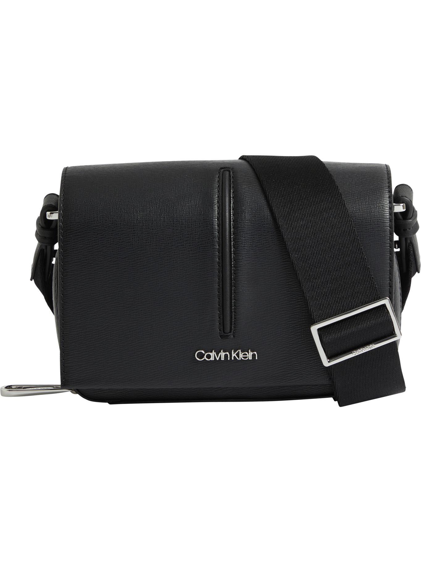 Bandolera con solapa Negro Calvin Klein-0