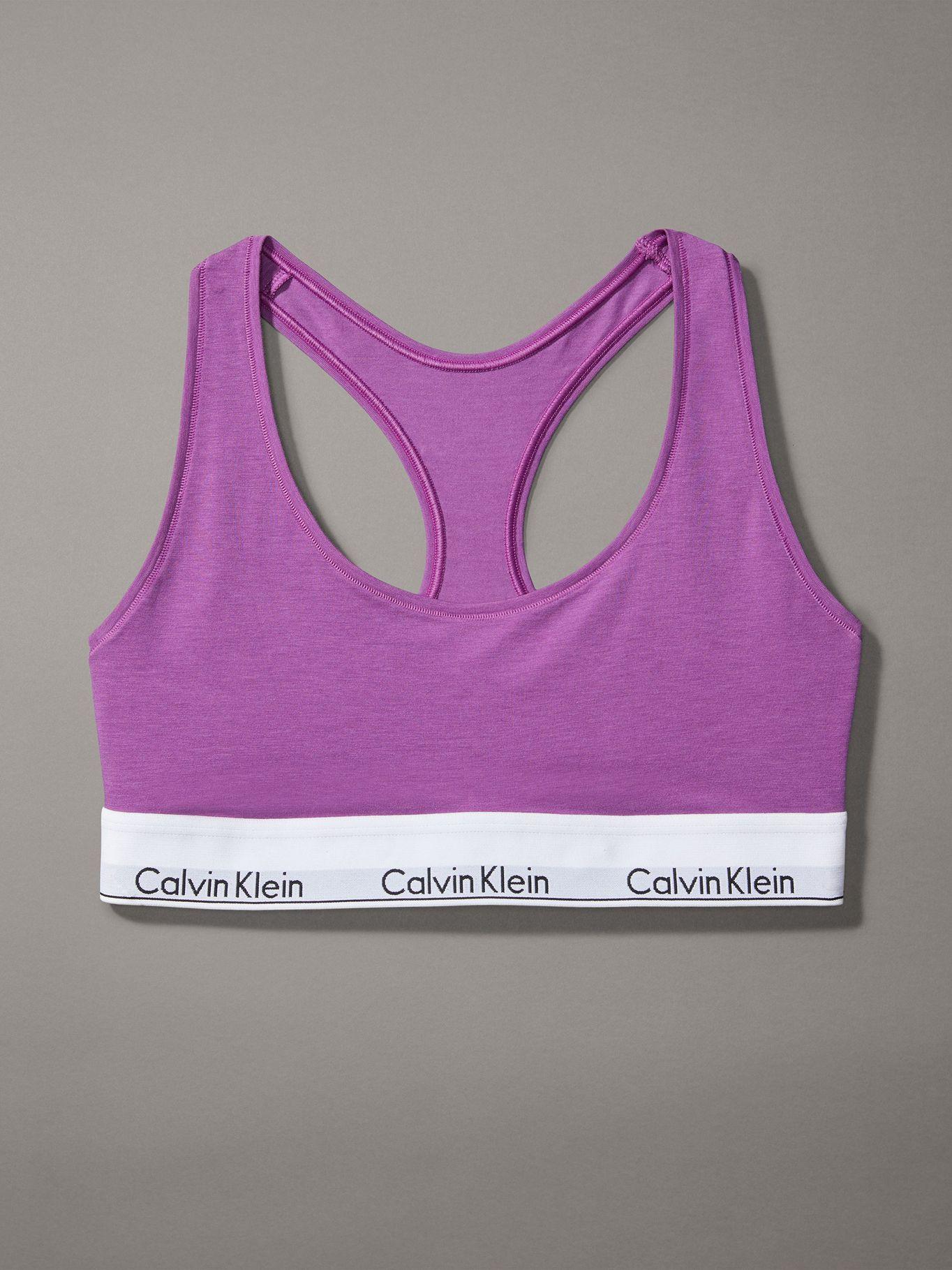 Bralette Modern Cotton Morado Calvin Klein-6