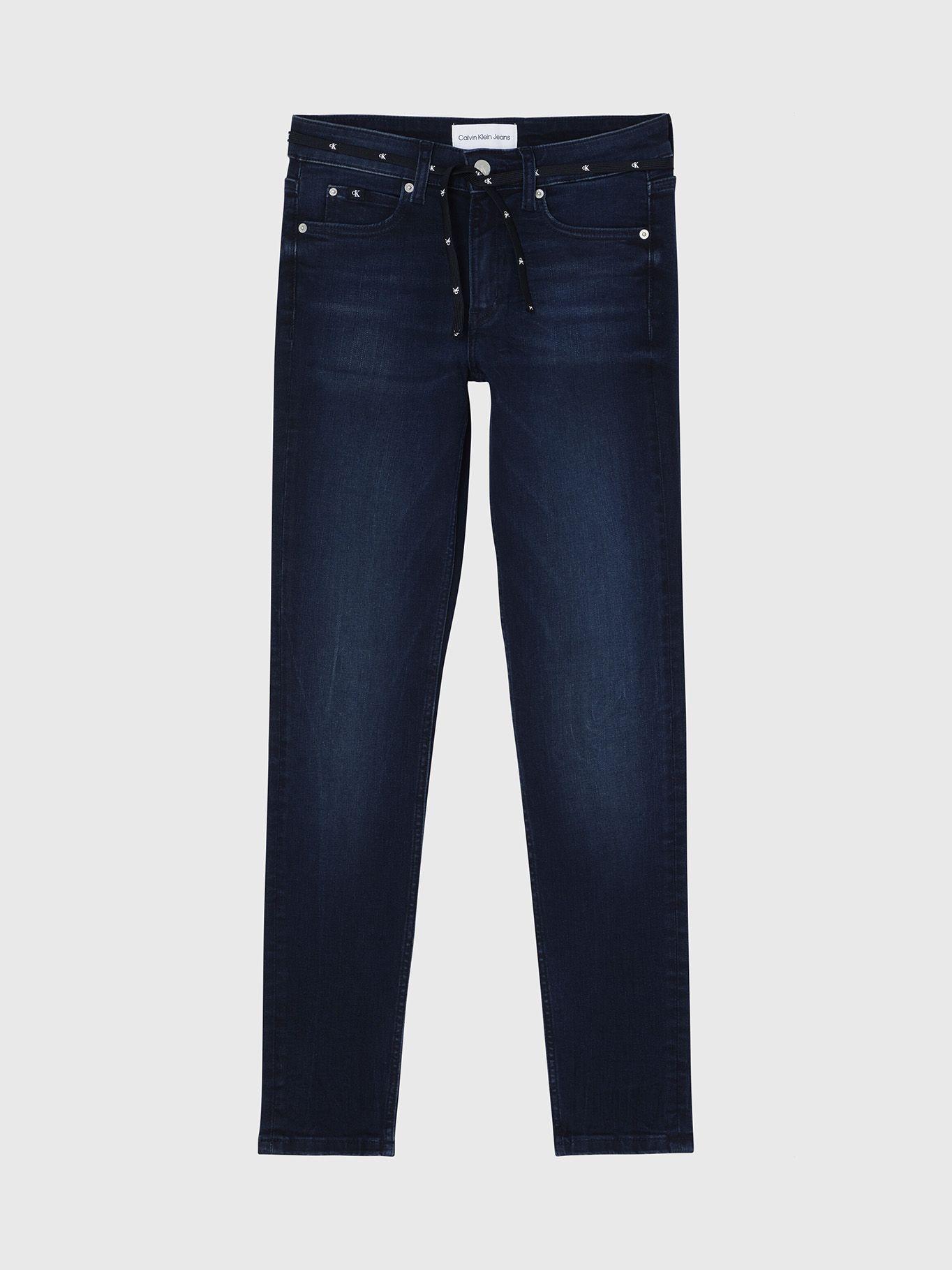 Jeans Mid Rise Skinny 536 Azul Calvin Klein-4